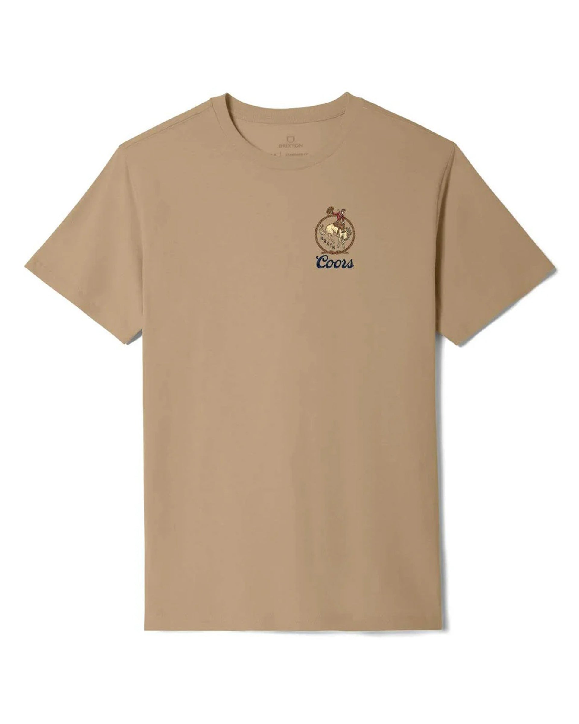 Brixton Coors Omaha Short Sleeve T-Shirt - Tan