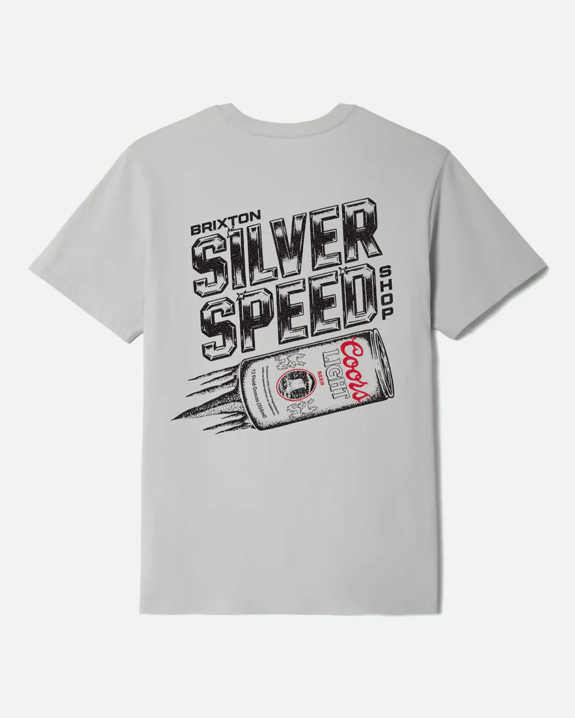 Brixton x Coors Light Silver Speed Short Sleeve T-Shirt - Silver