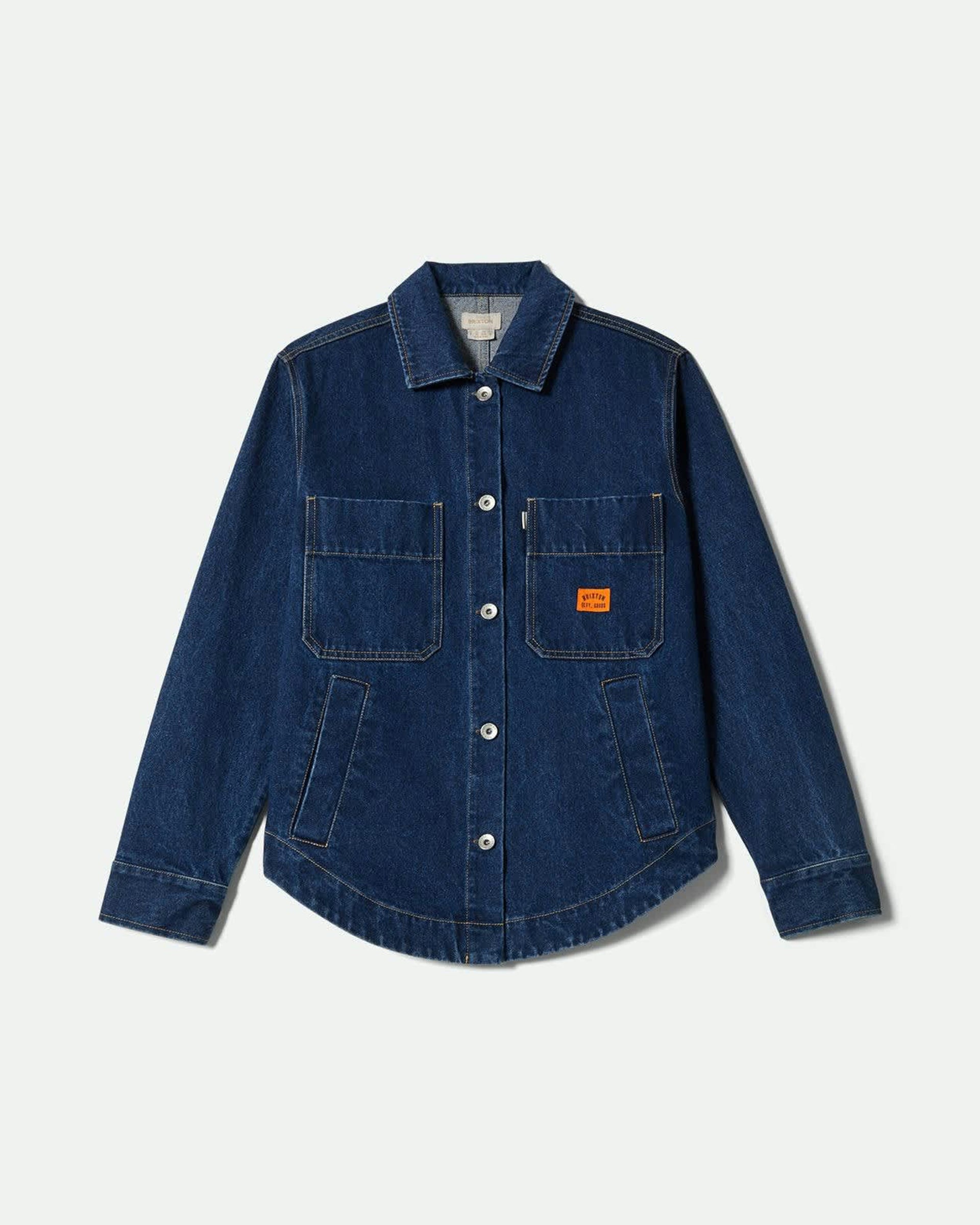 Brixton Women's Durham Shirt Jacket - Rinse Denim