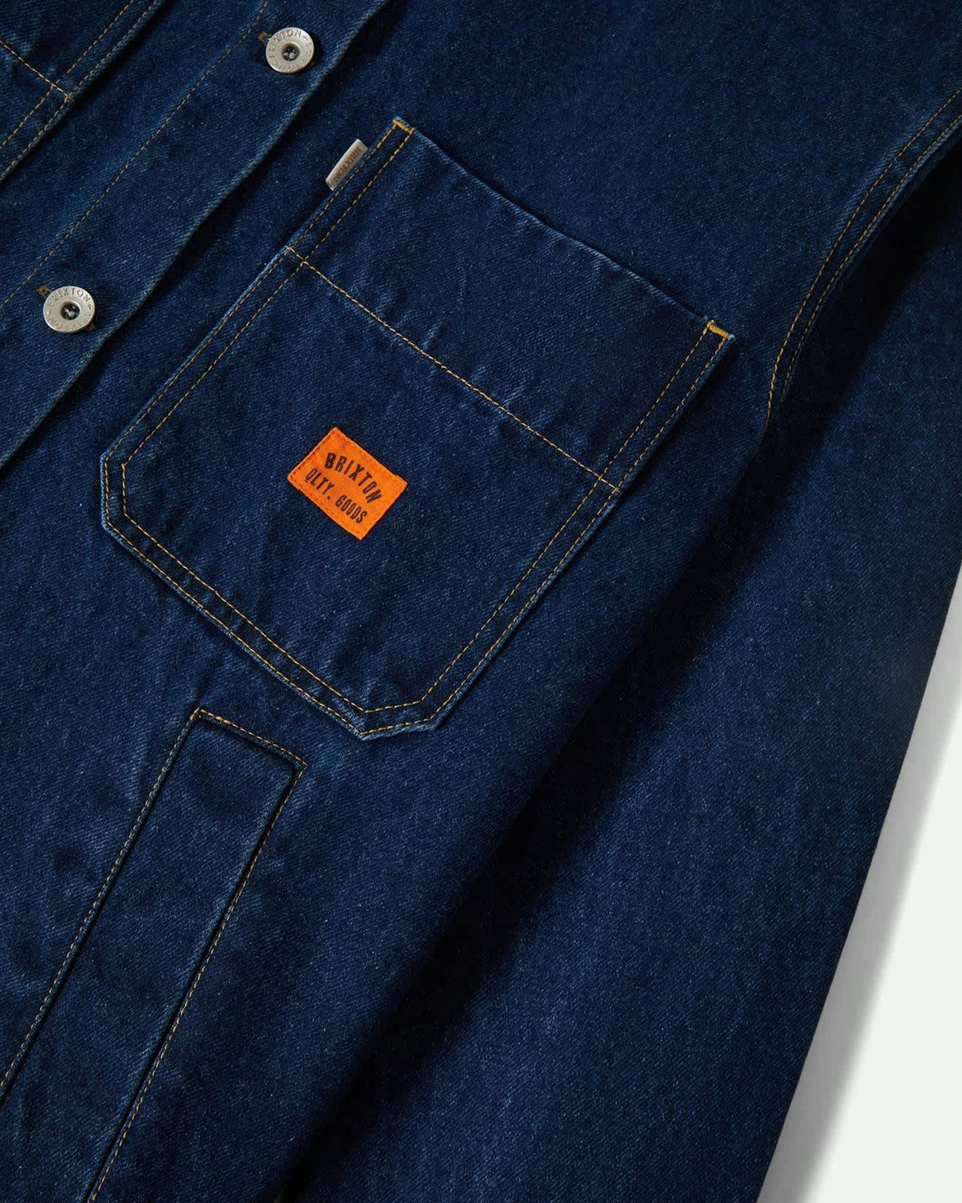 Brixton Women's Durham Shirt Jacket - Rinse Denim
