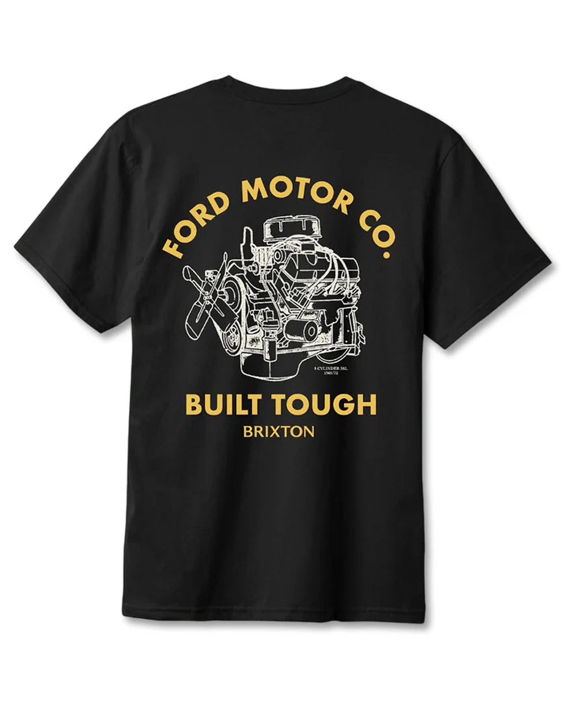 Brixton x Ford Built Tough Short Sleeve Standard T-Shirt - Burnt Rubber
