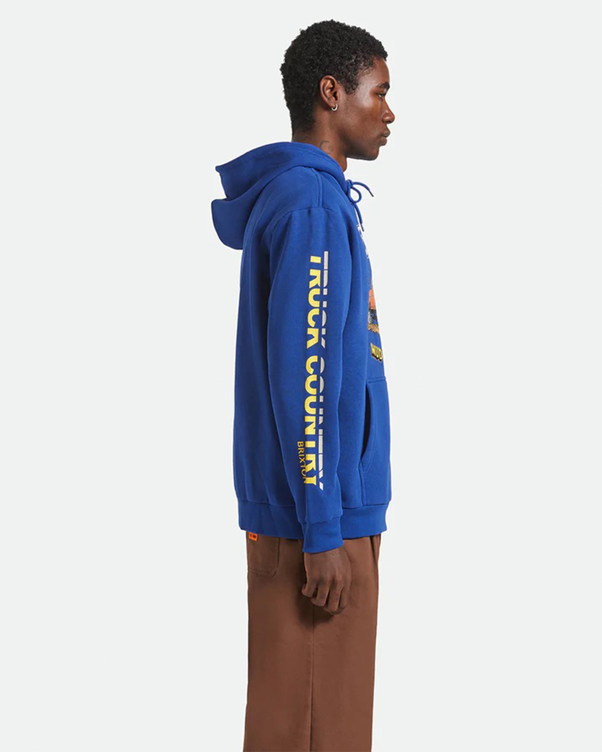 Brixton x Ford Mud Marathon Fleece Hoodie - Ford Blue