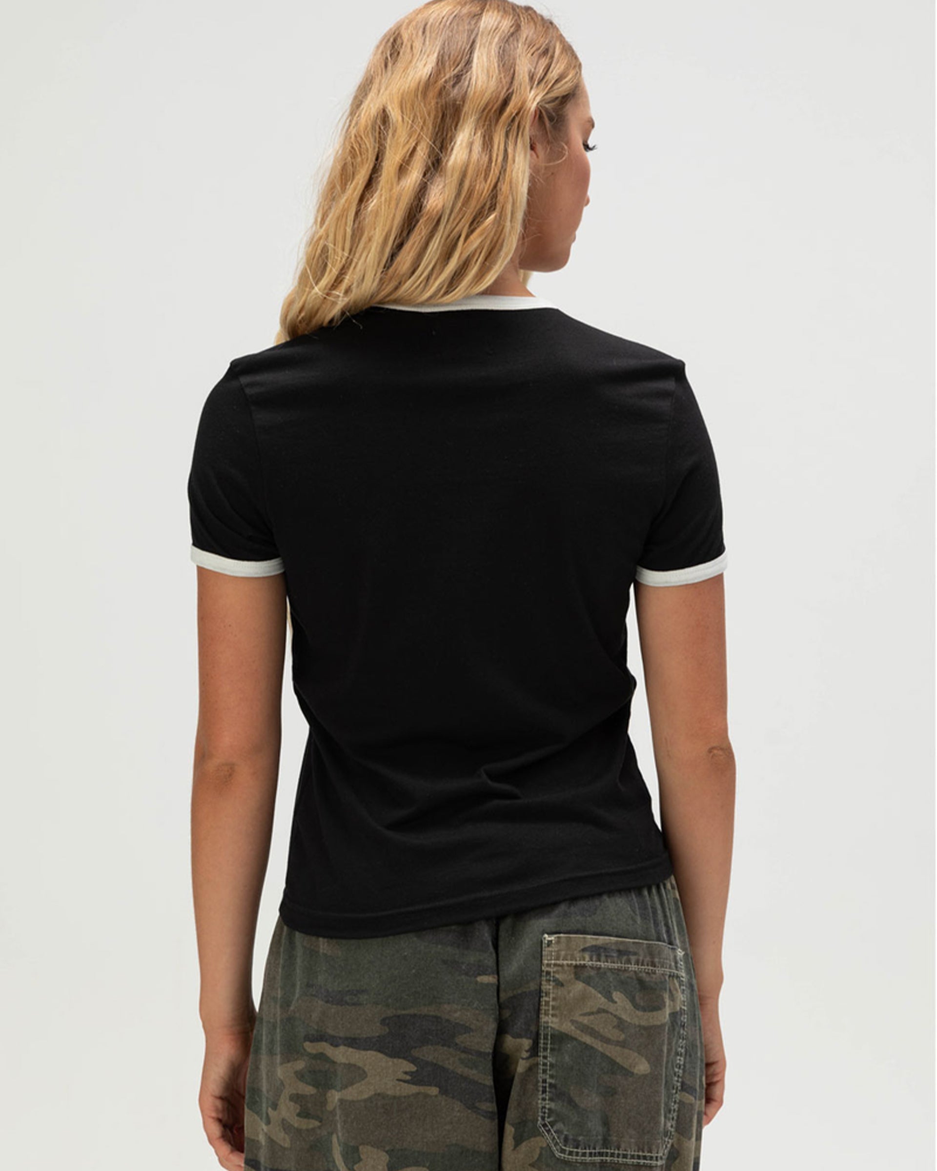 Brixton x Ford Mud Marathon Short Sleeve Ringer T-Shirt - Burnt Rubber