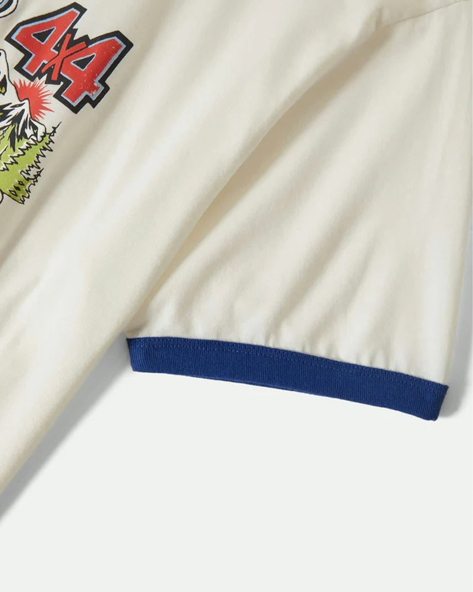 Brixton x Ford King Of The Mountains S/S Ringer T-Shirt - Wimbledon White