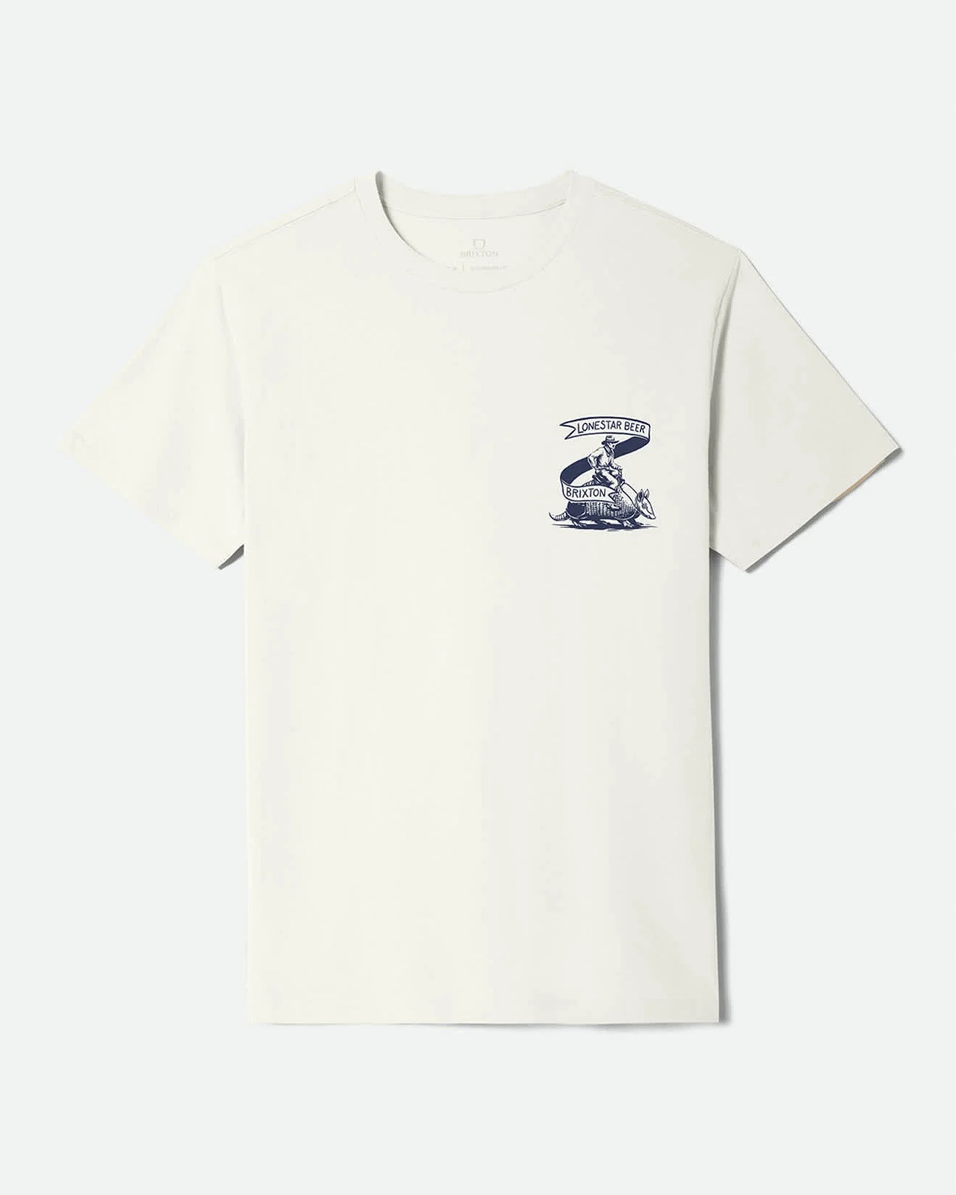 Brixton Lone Star Armadillo S/S Standard T-Shirt - Cream