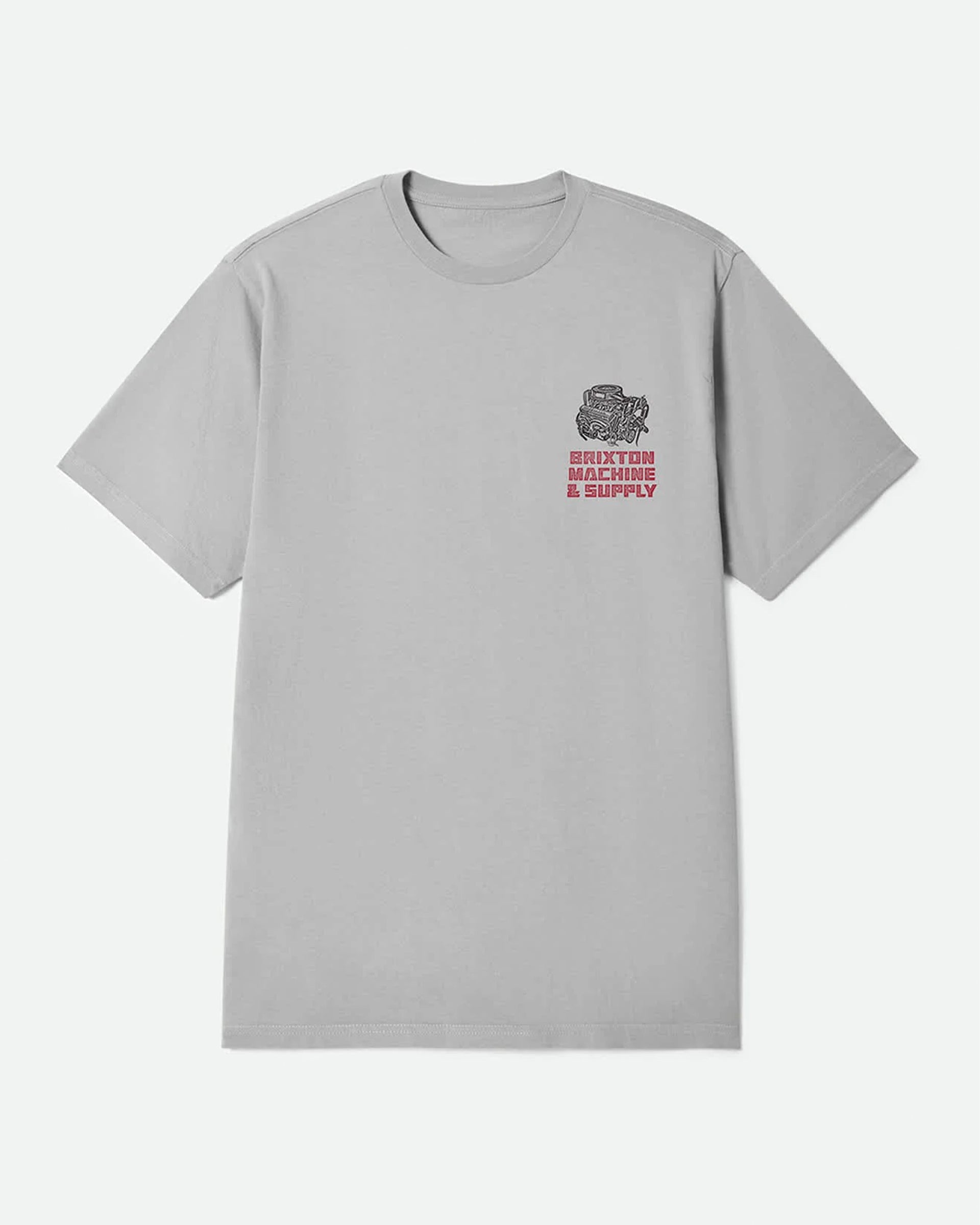 Brixton Machine S/S Standard T-Shirt - Pebble Stone Worn Wash