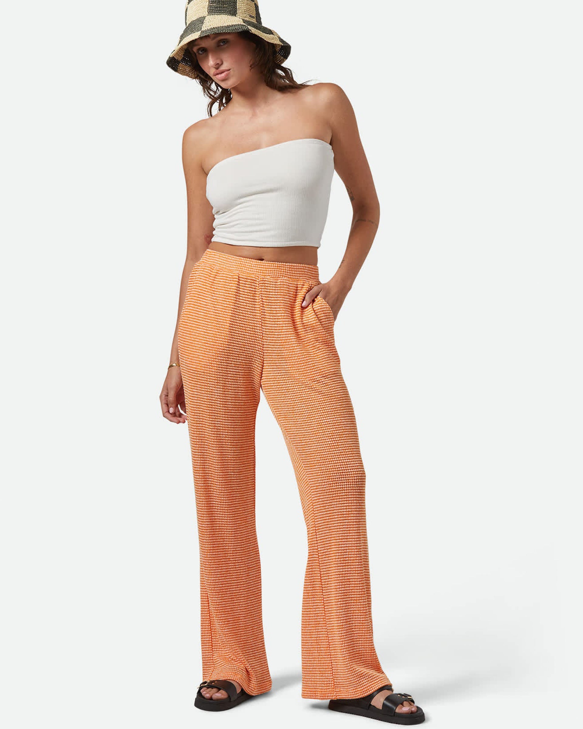 Brixton Women's Maude Mesh Lounge Pant - Tangerine
