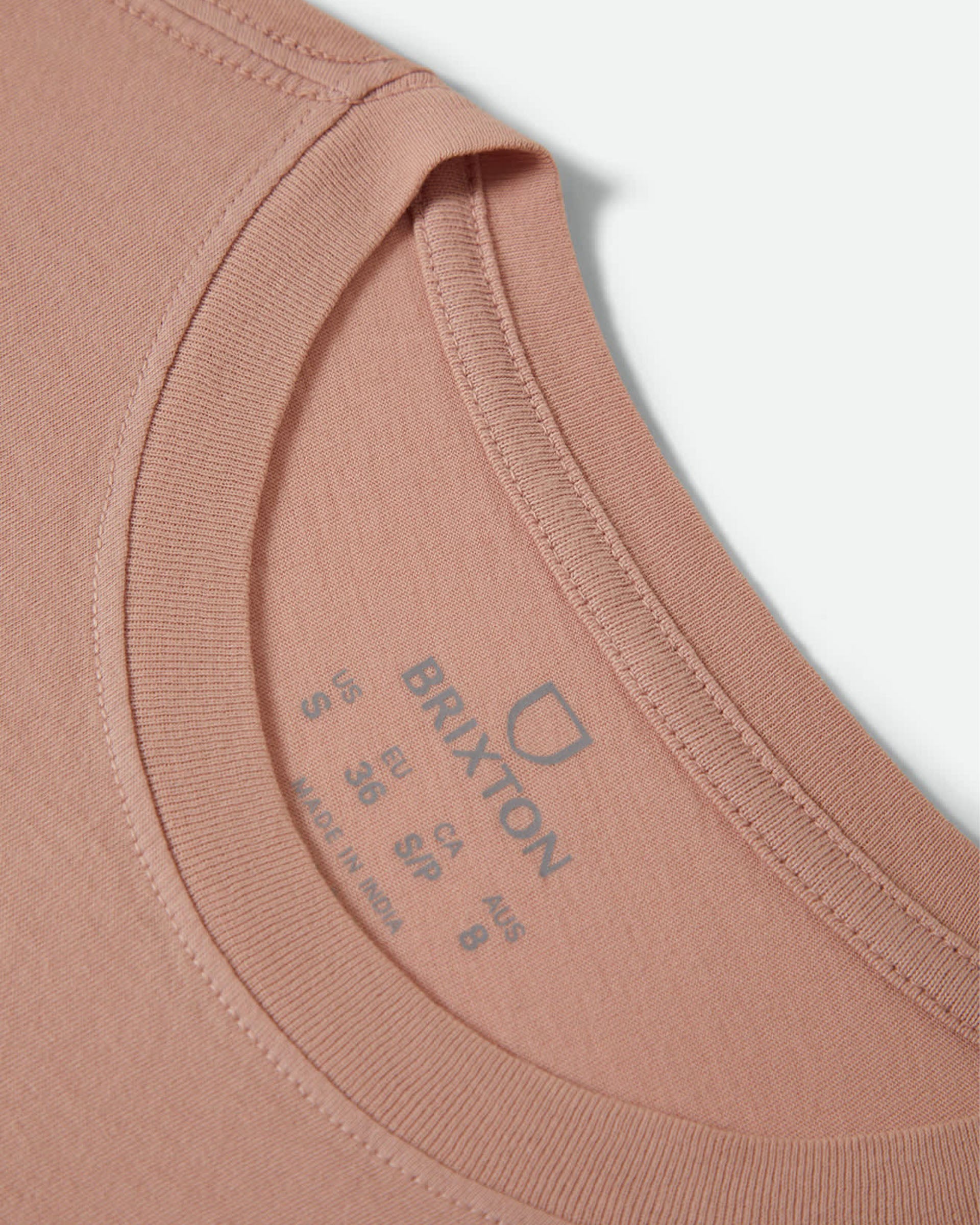 Brixton Women's Pony Club Slim Crew S/S T-Shirt - Silver Pink