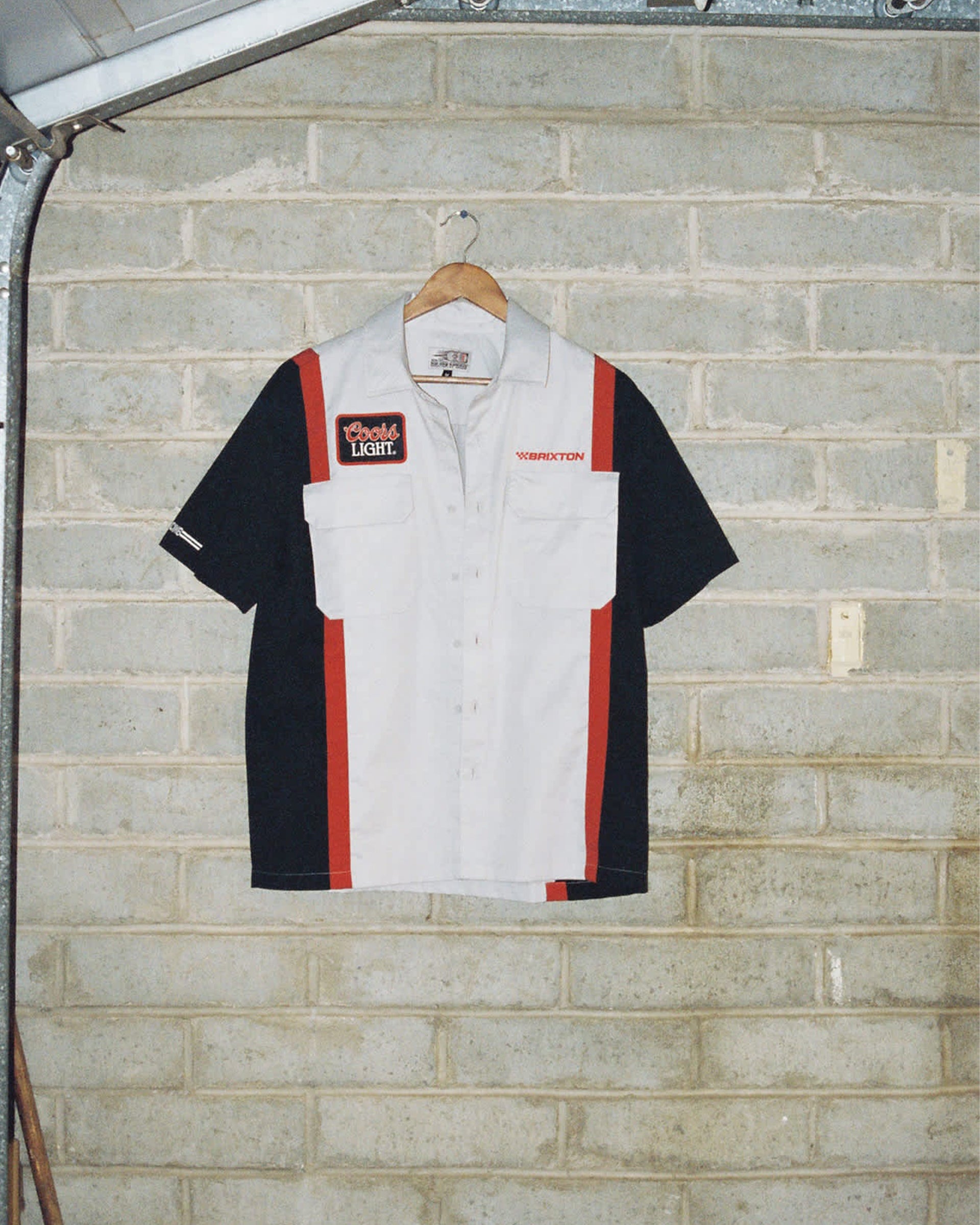 Brixton x Coors Light Shake Down Shirt - Silver/Black