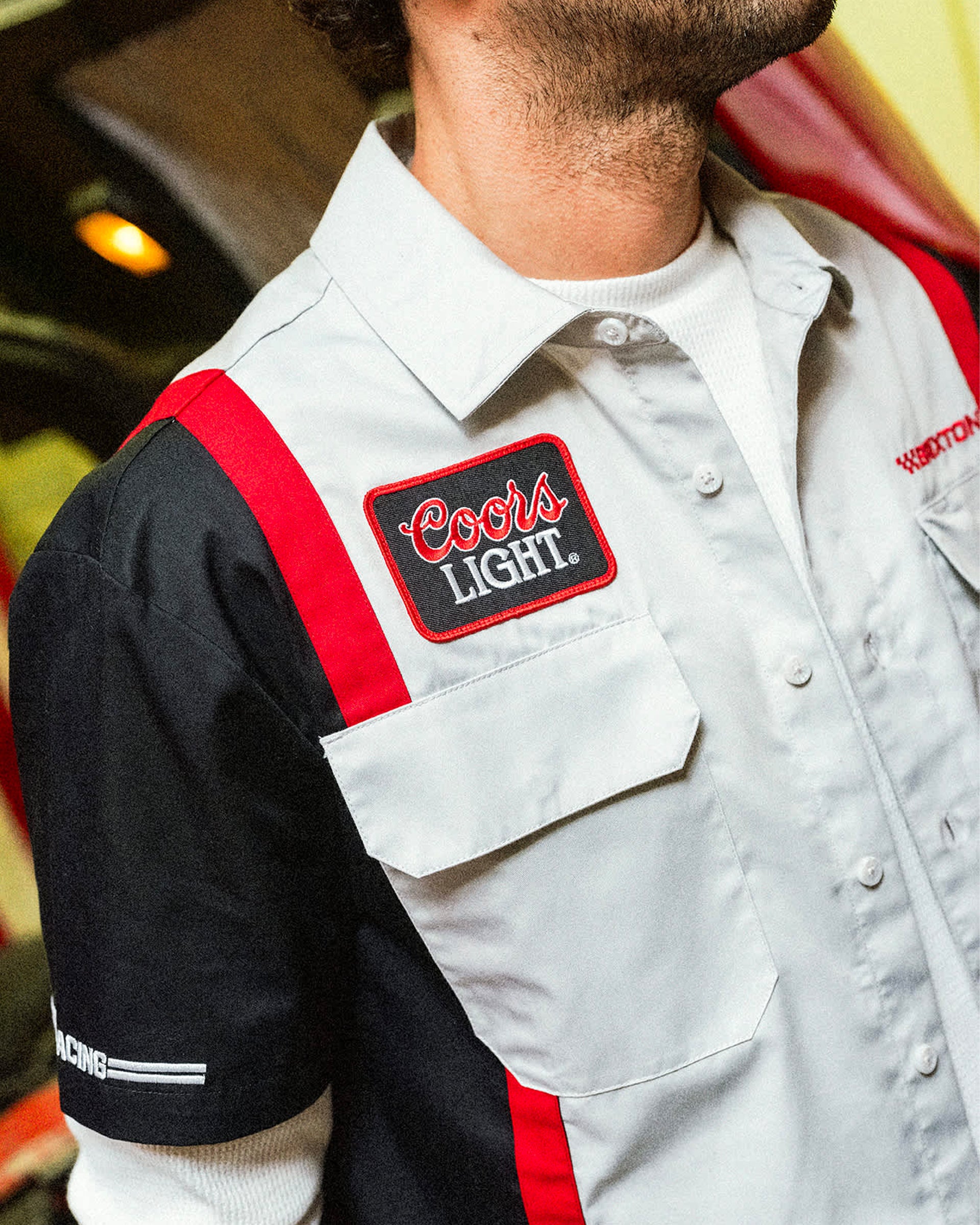 Brixton x Coors Light Shake Down Shirt - Silver/Black