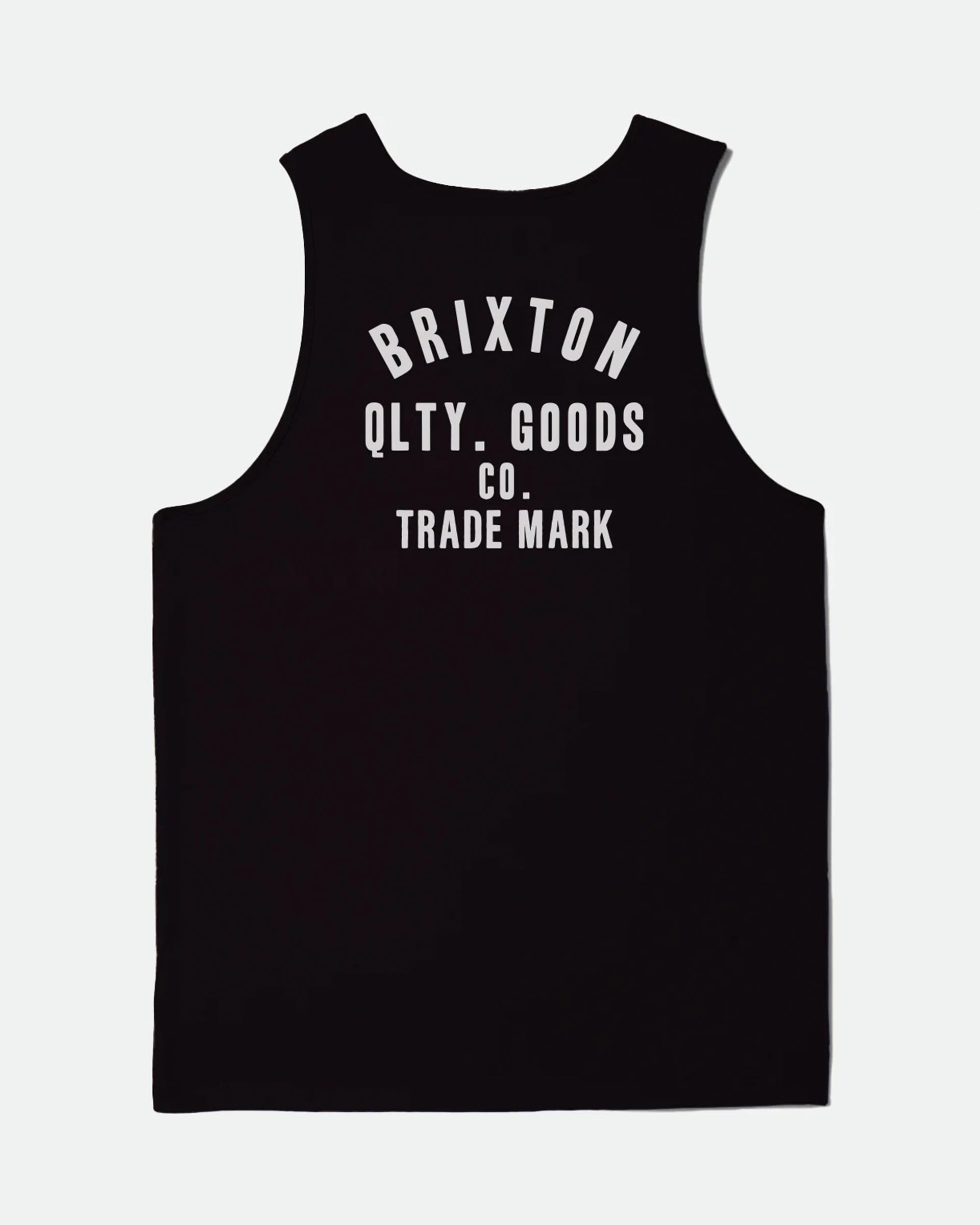 Brixton Woodburn Tank Top - Washed Black / White