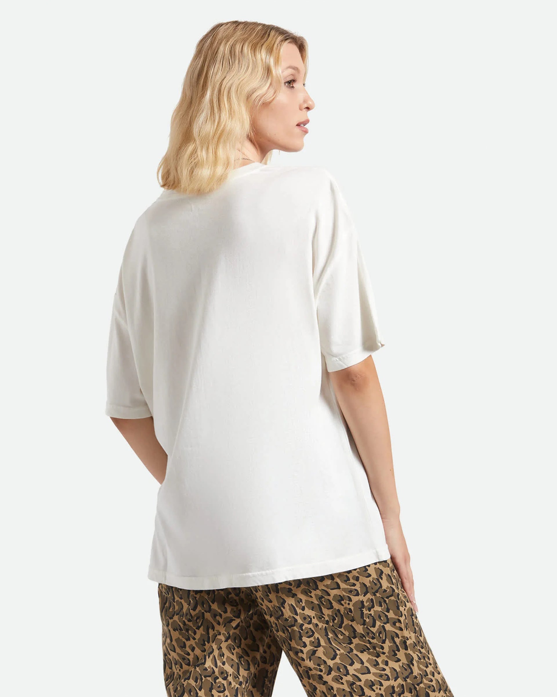 Brixton Women's World Champion Oversized Boyfriend T-Shirt - Off White