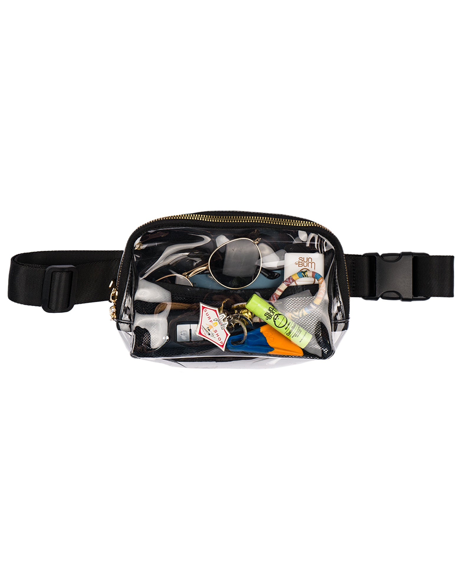 Zamin II Anywhere Belt Bag - Clear/Black