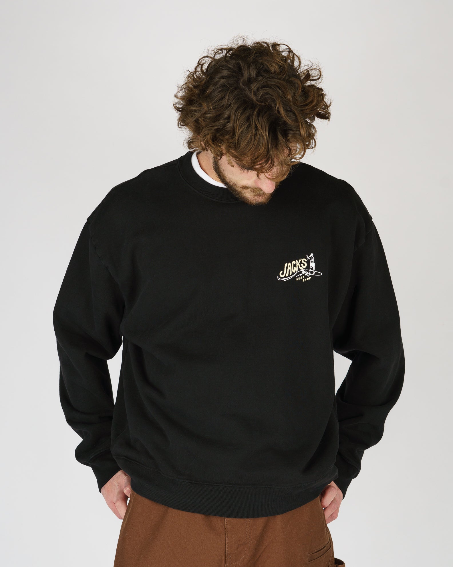 Bobber Heavyweight Crewneck - Black