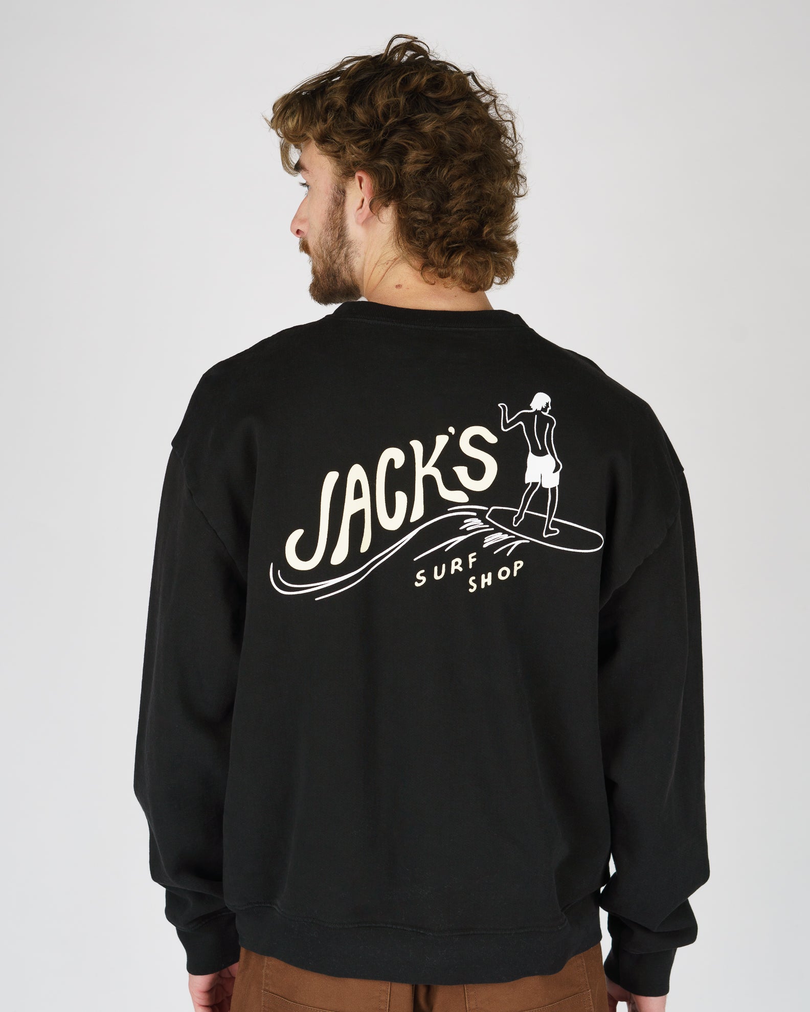 Bobber Heavyweight Crewneck - Black