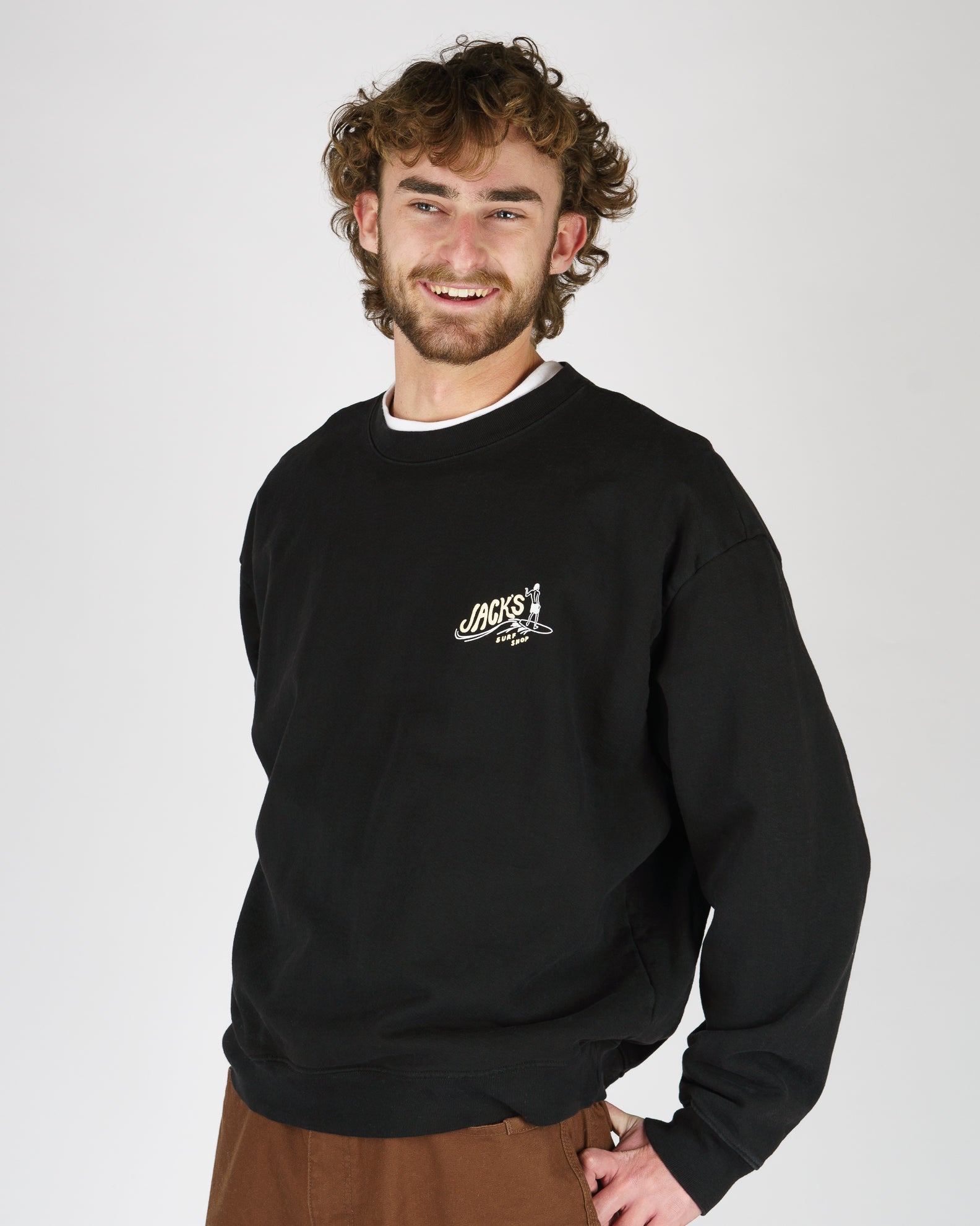 Bobber Heavyweight Crewneck - Black