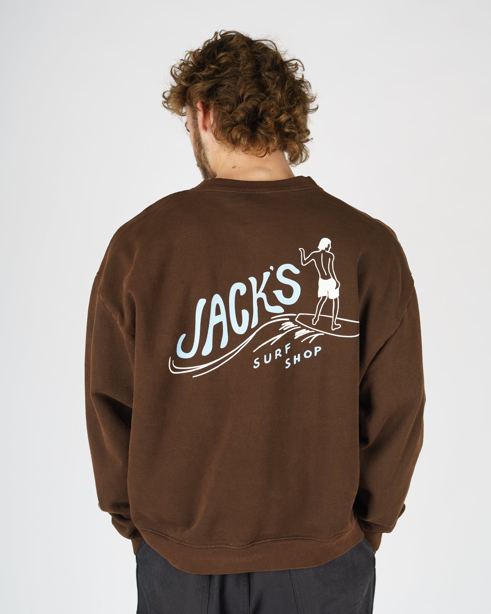 Bobber Heavyweight Crewneck - Brown
