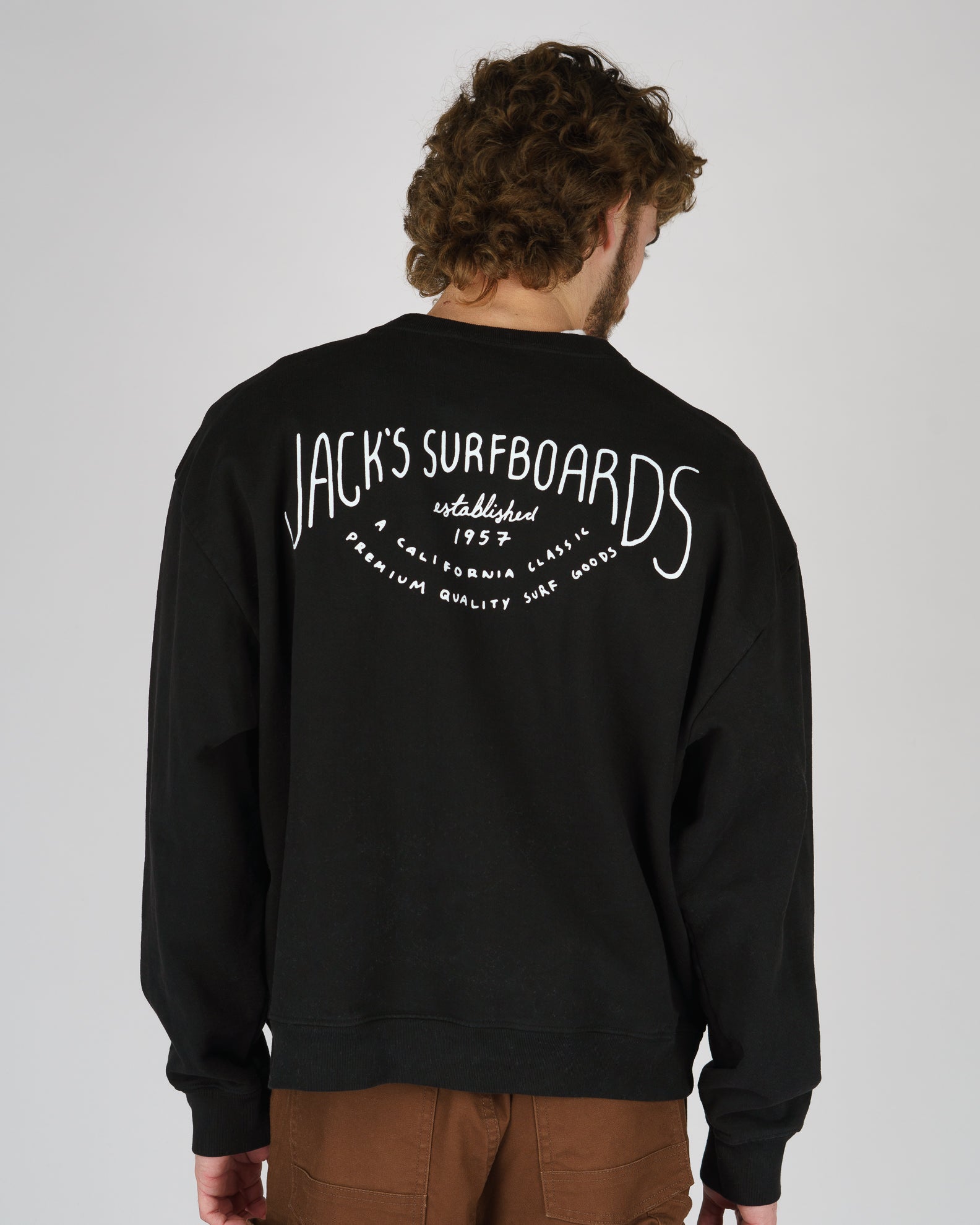 Cresent Heavyweight Crewneck - Black