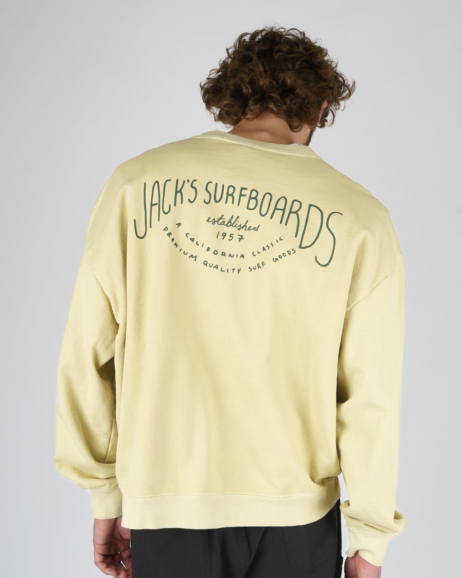 Crescent Heavyweight Crewneck - Yellow