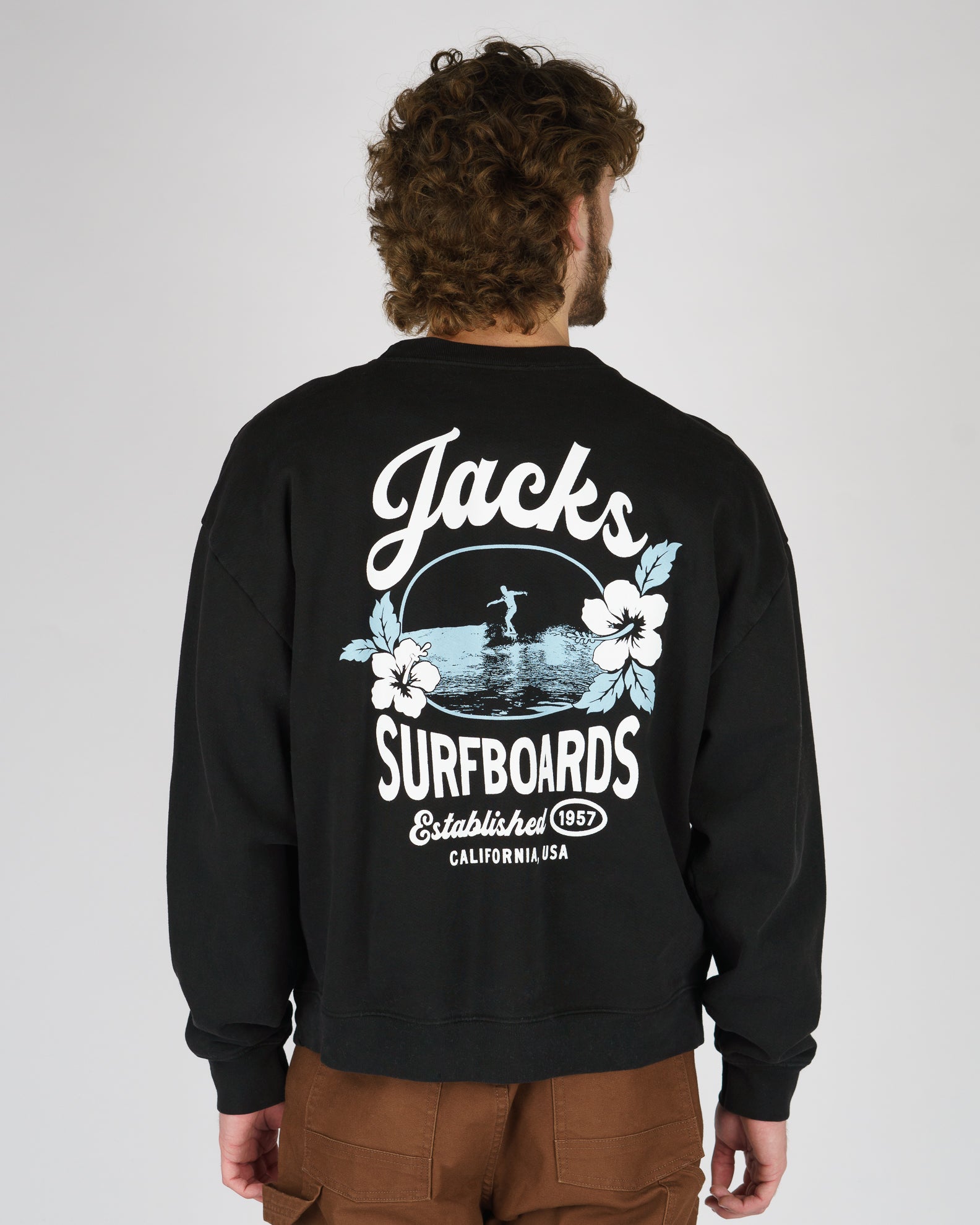 Tip Toe Heavyweight Crewneck - Black