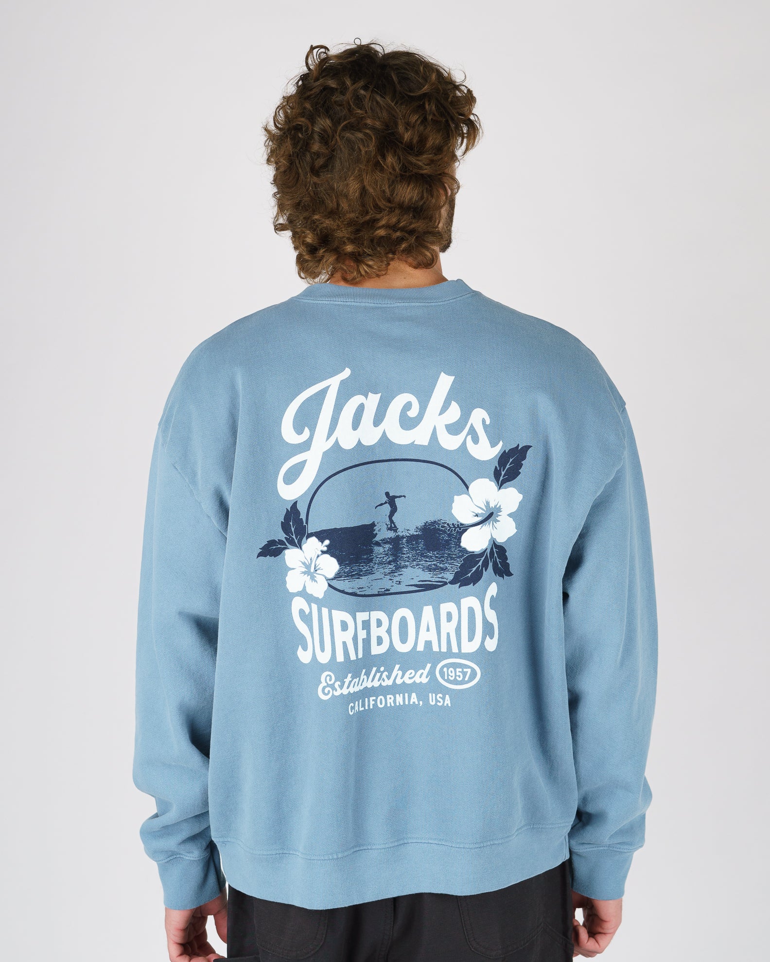Tip Toe Heavyweight Crewneck - Blue