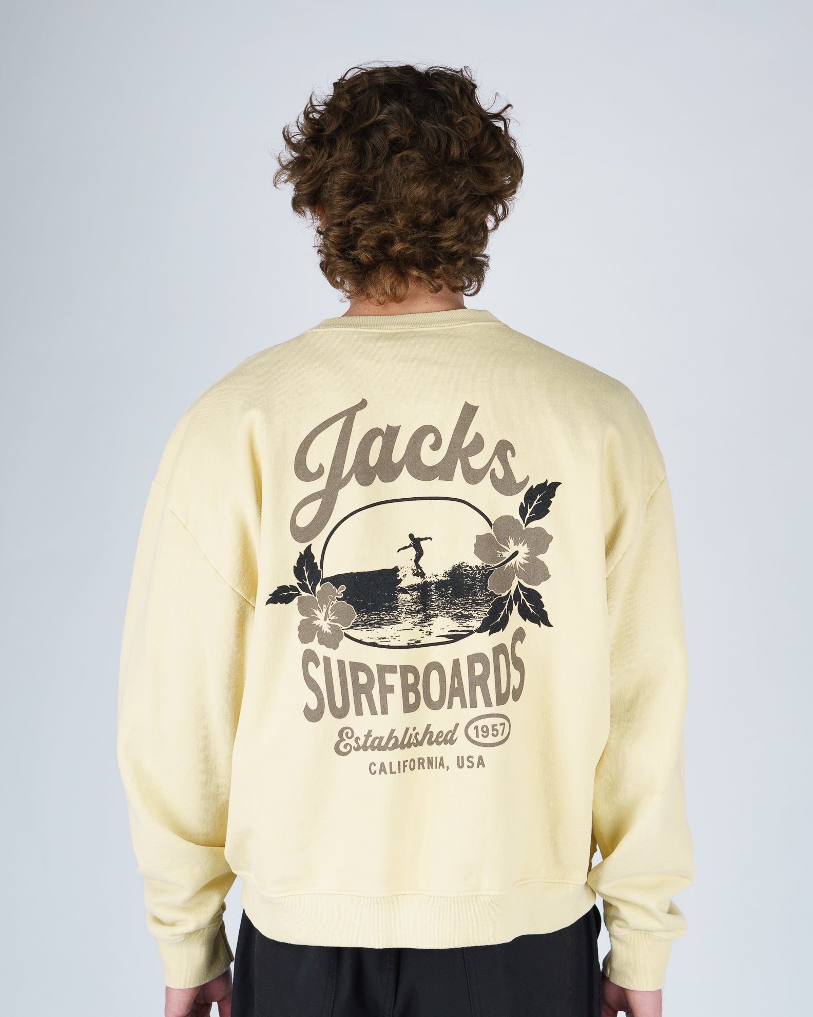 Tip Toe Heavyweight Crewneck - Yellow