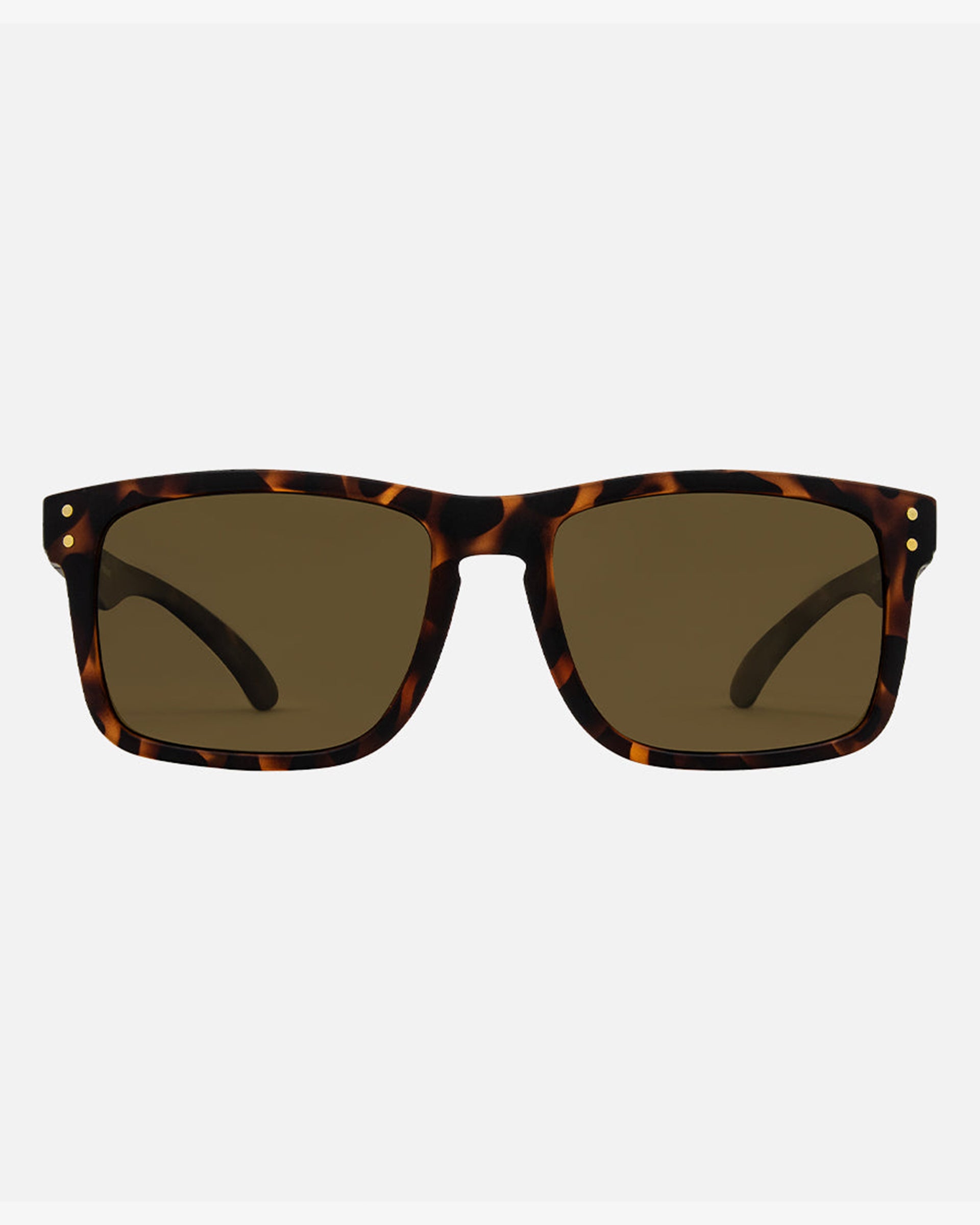 Carve Eyewear Goblin Sunglasses - Matte Black Blue Tort Frame Brown Injected Polarized Lens