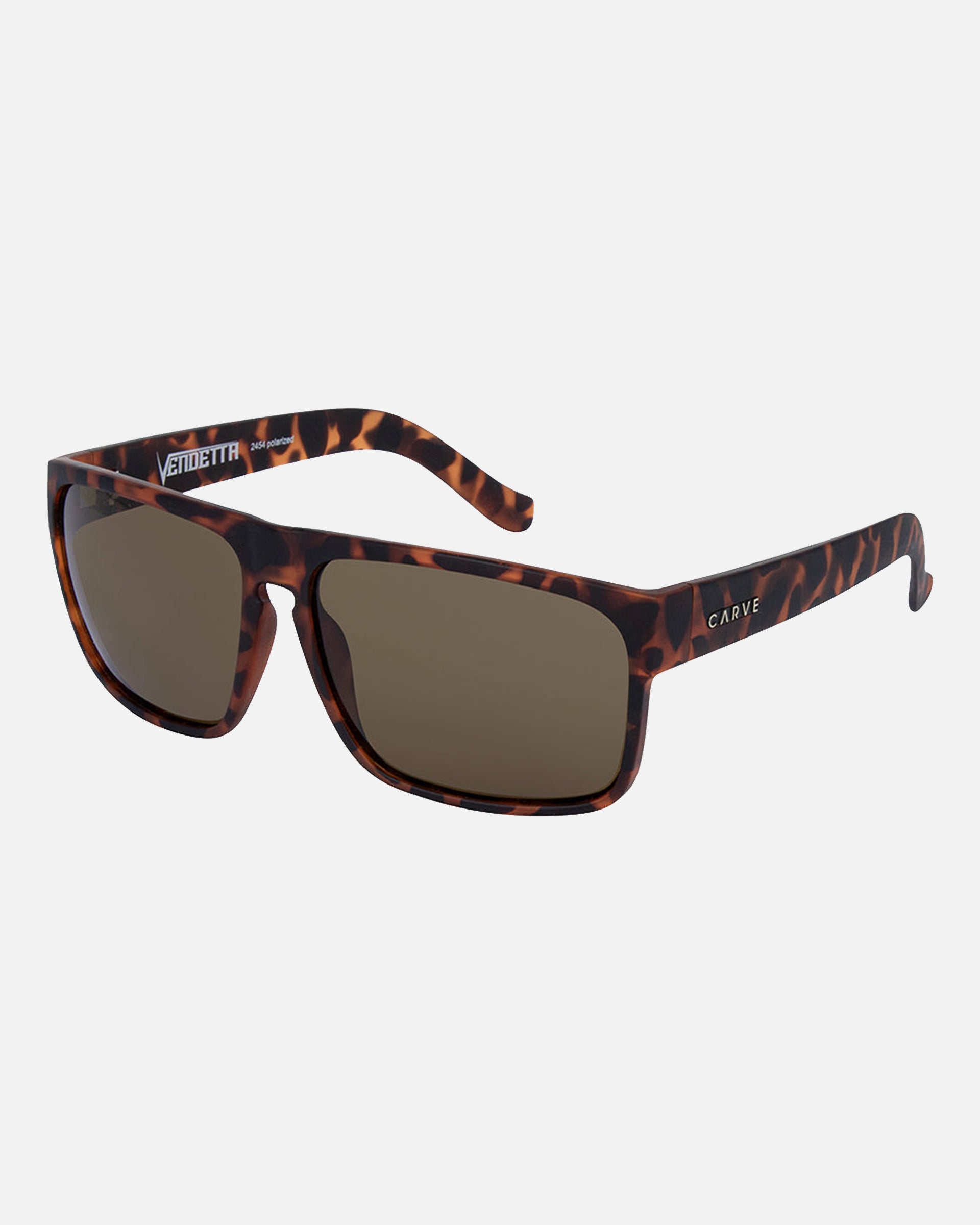 Carve Eyewear Vendetta Sunglasses - Matte Tort frame Bronze Injected Polarized Lens