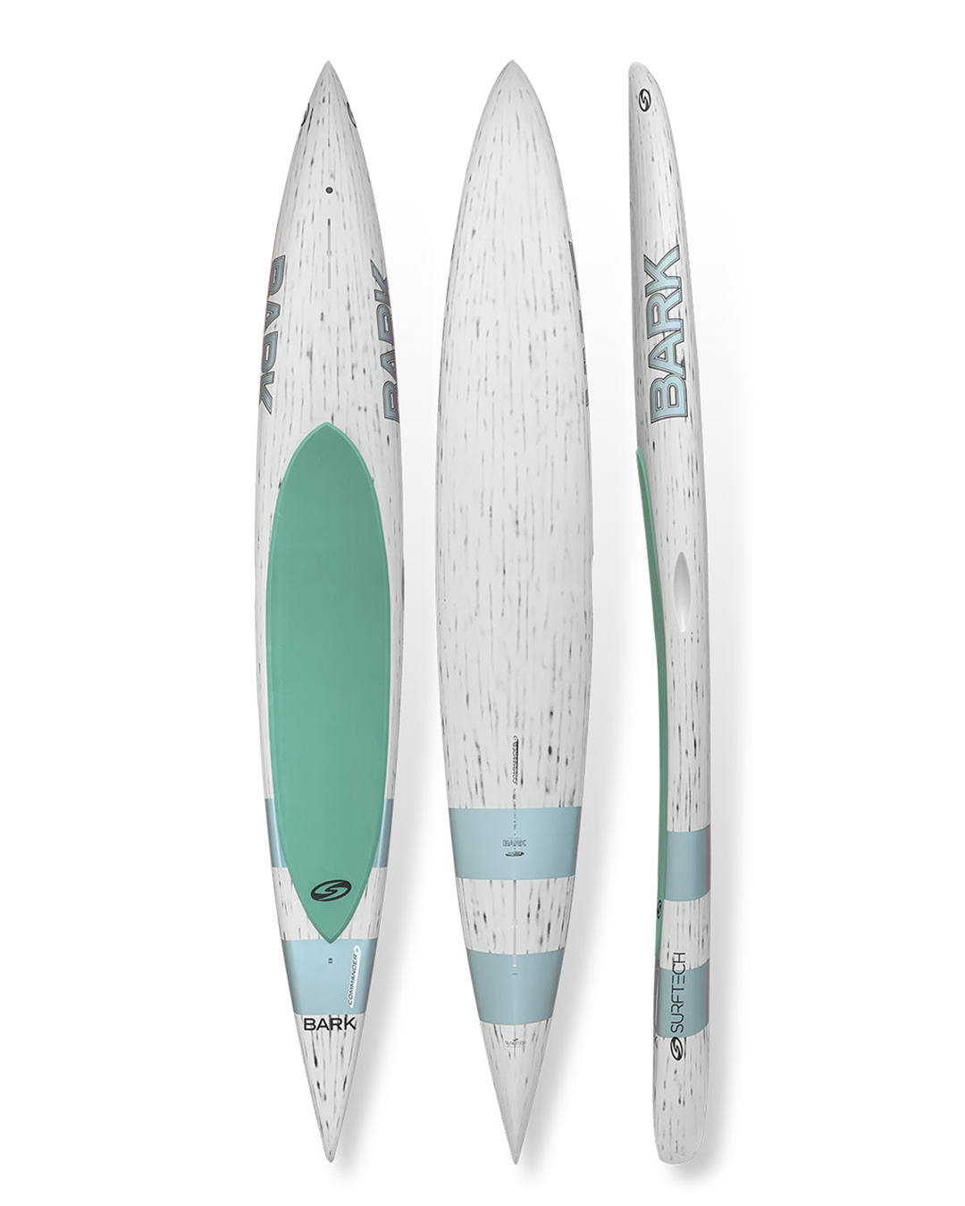 Bark Commander- Fusion V-Tech Prone Paddleboard- 12' / Brushed White