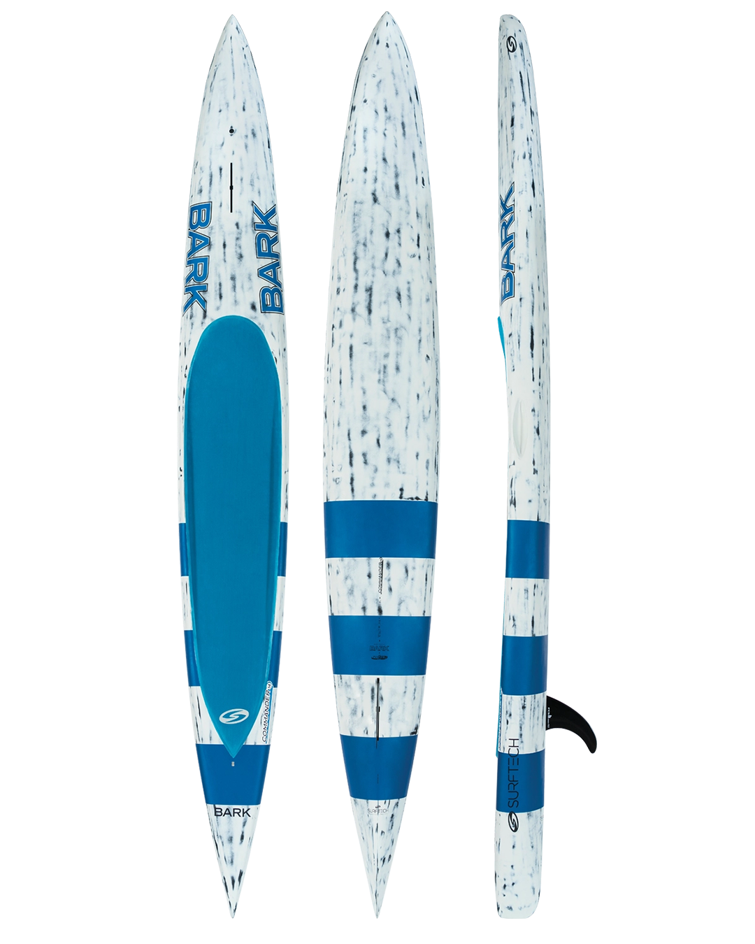 Bark Commander- Fusion V-Tech Prone Paddleboard- 14' / Brushed White