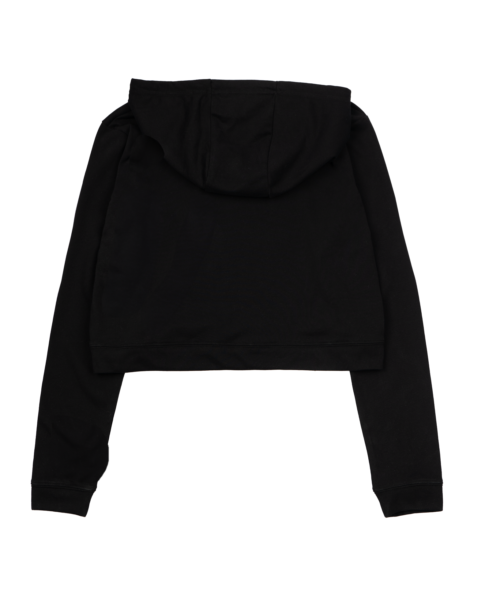 Women's Gaby Cropped L/S Pullover Hoodie - Black 