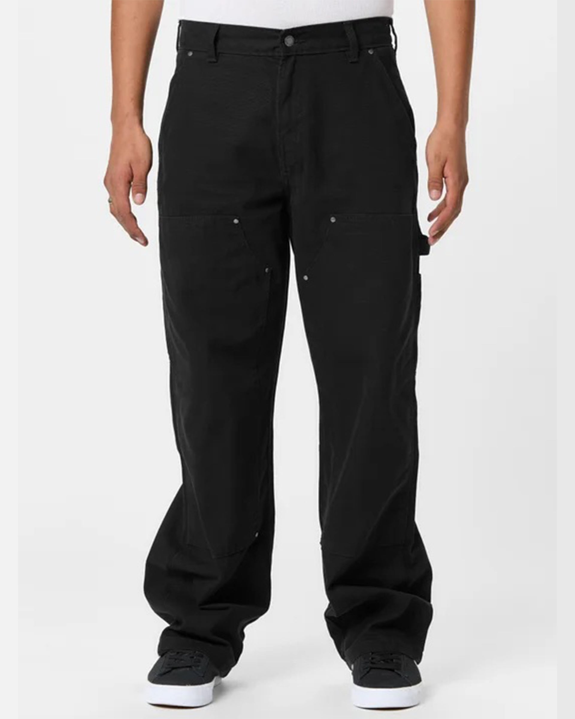 Dickies Double Knee Canvas Carpenter Pants - Black
