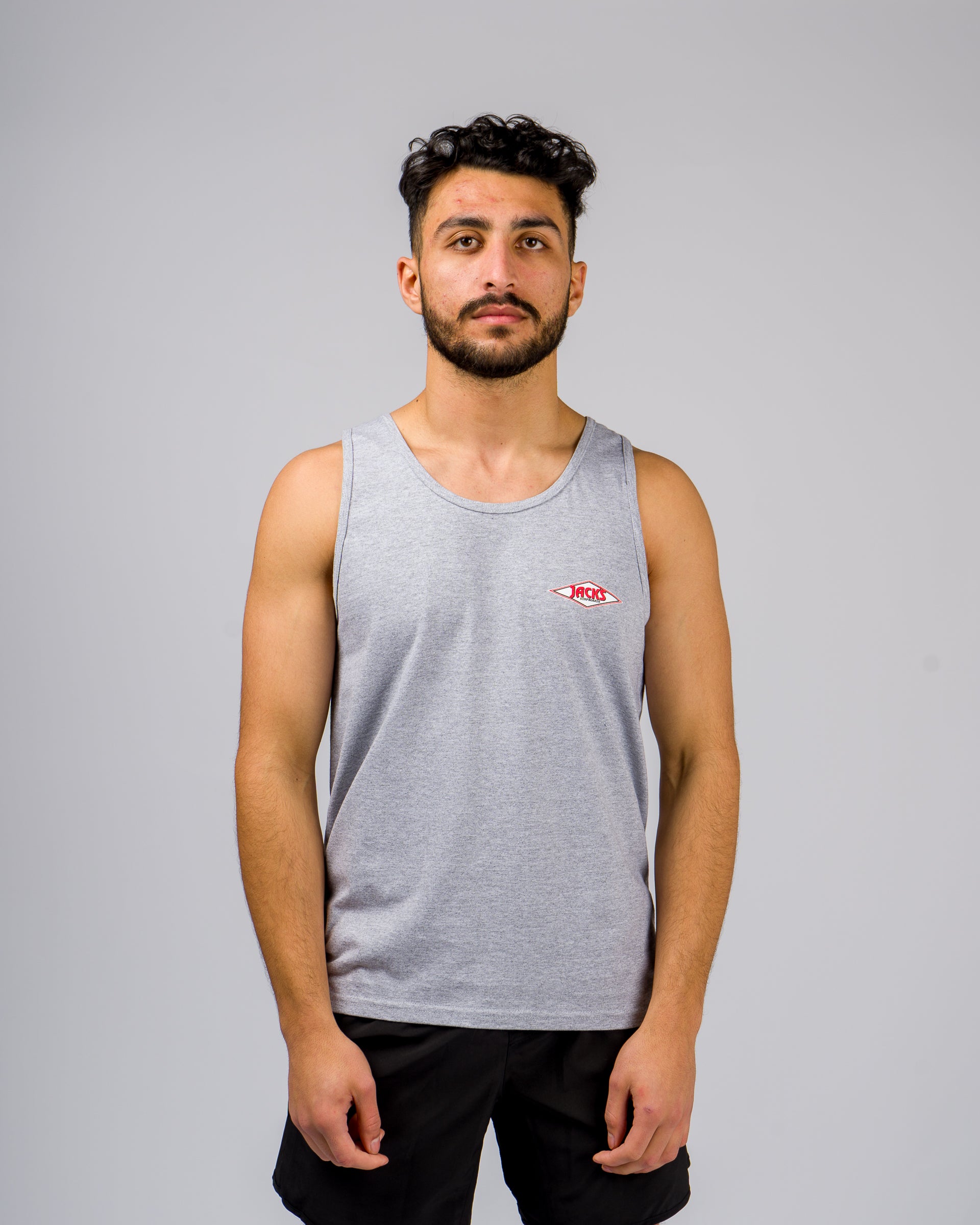 Novatradesstore Men's California Diamond Transport Tank Top - Heather Grey