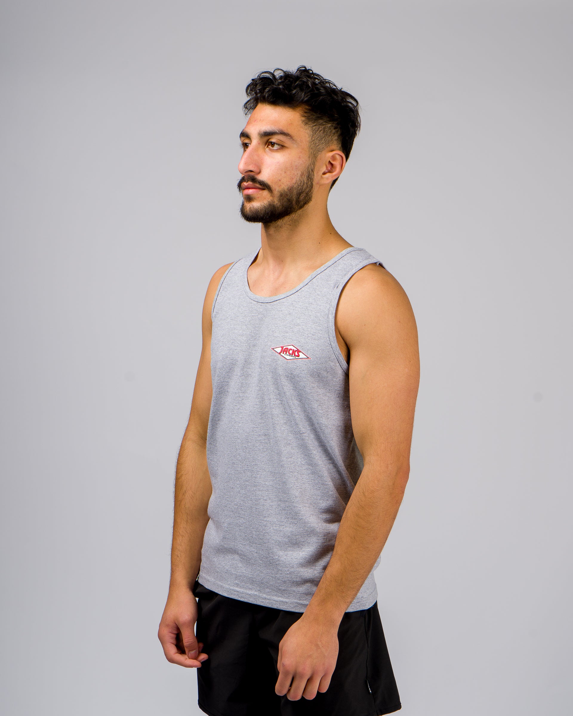 Novatradesstore Men's California Diamond Transport Tank Top - Heather Grey