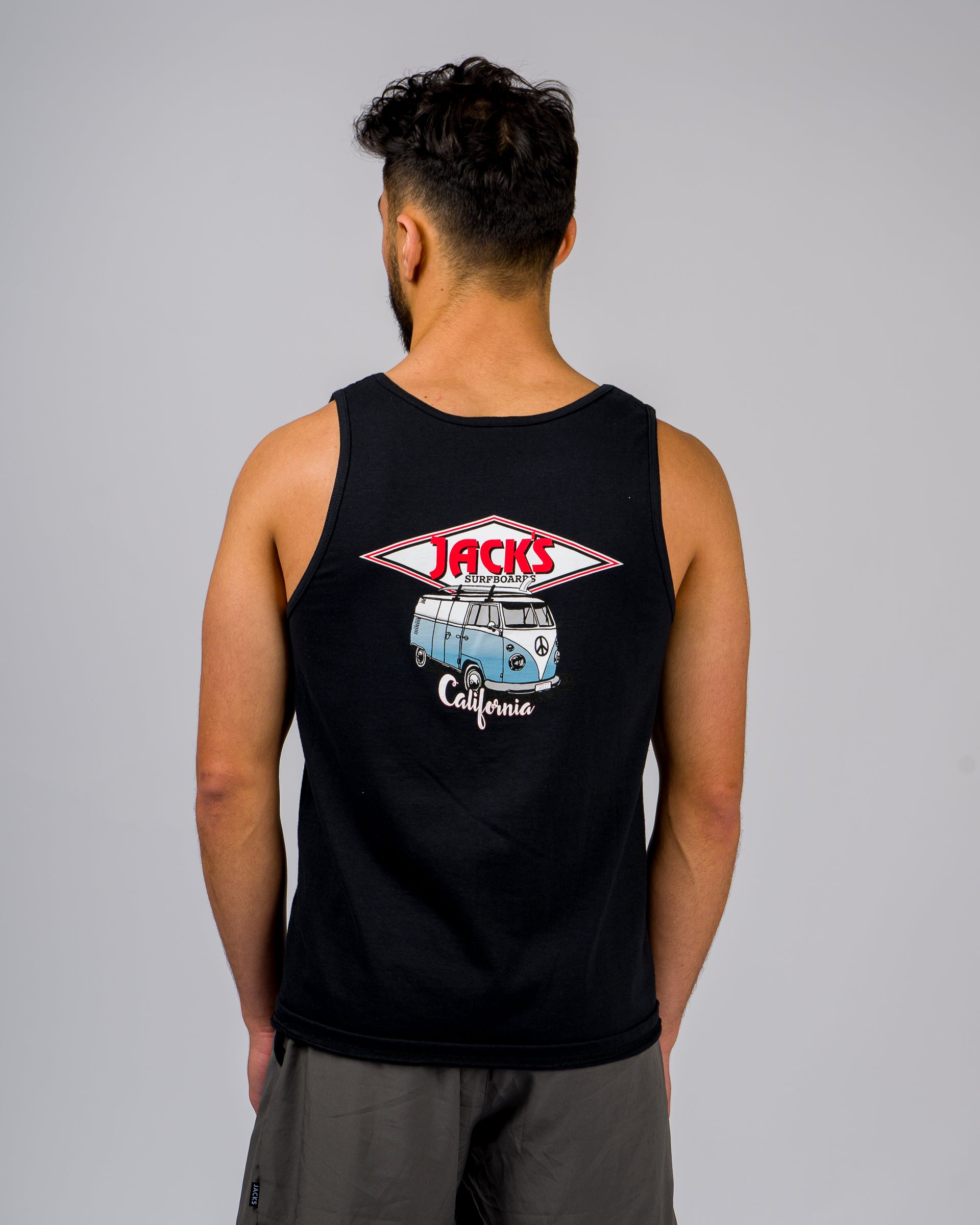 Novatradesstore Men's California Diamond Transport Tank Top - Black