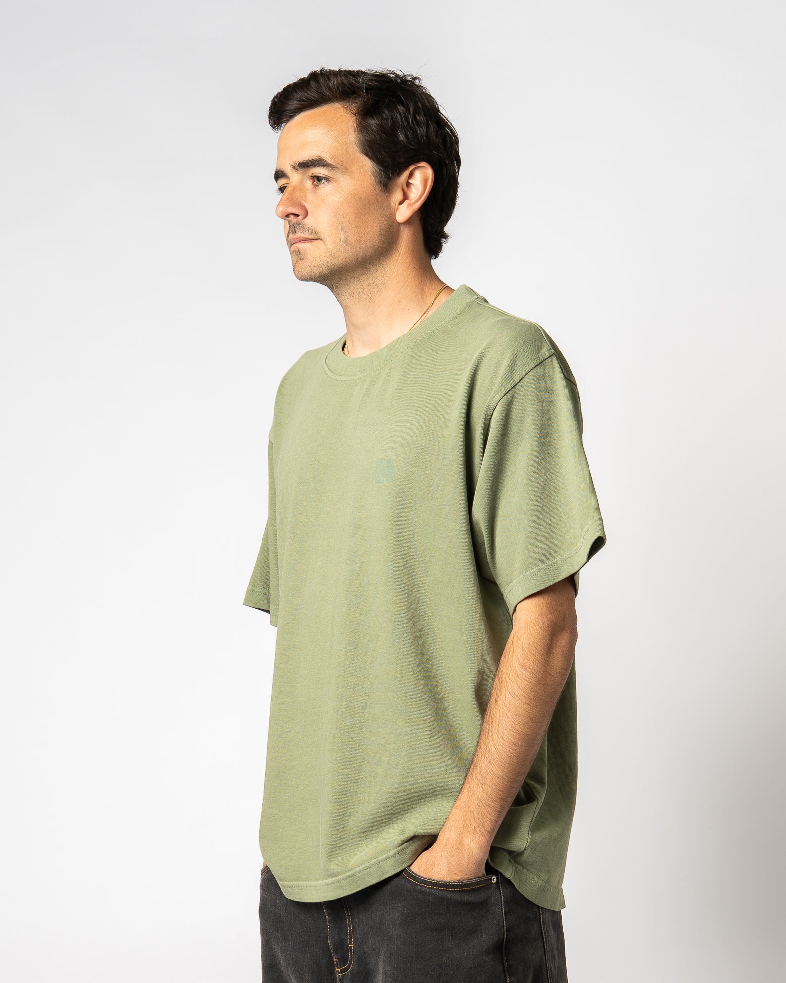Garage Volt S/S Tee - Oil Green
