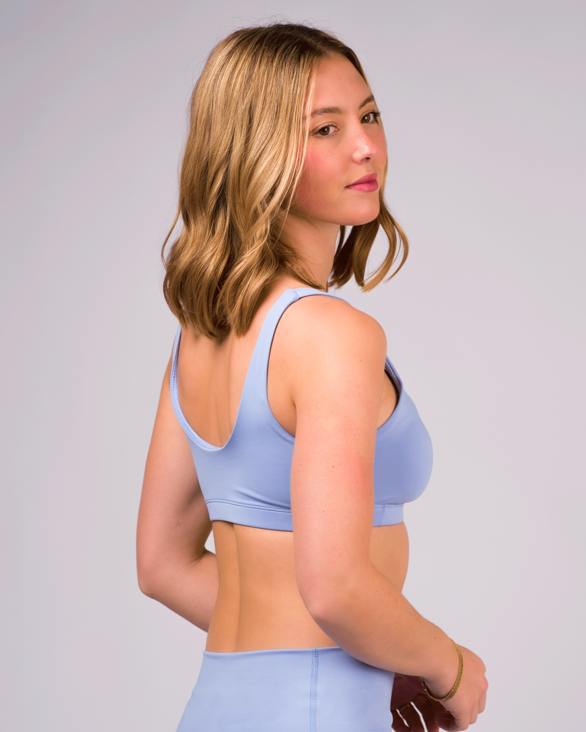 Simple Sports Bra - Sky Blue
