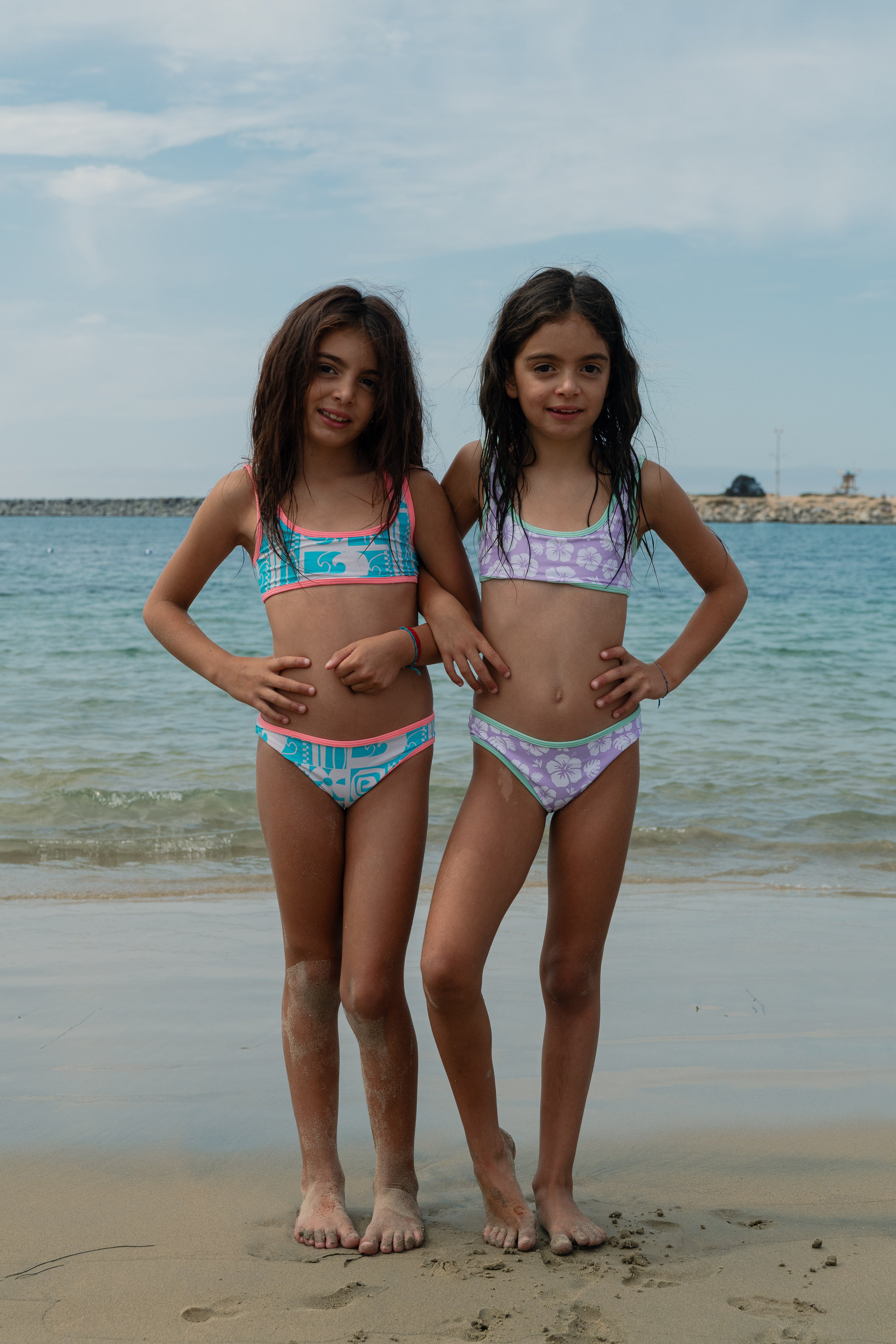 (8-16) Girl's Tiki Swim Set - BLUP