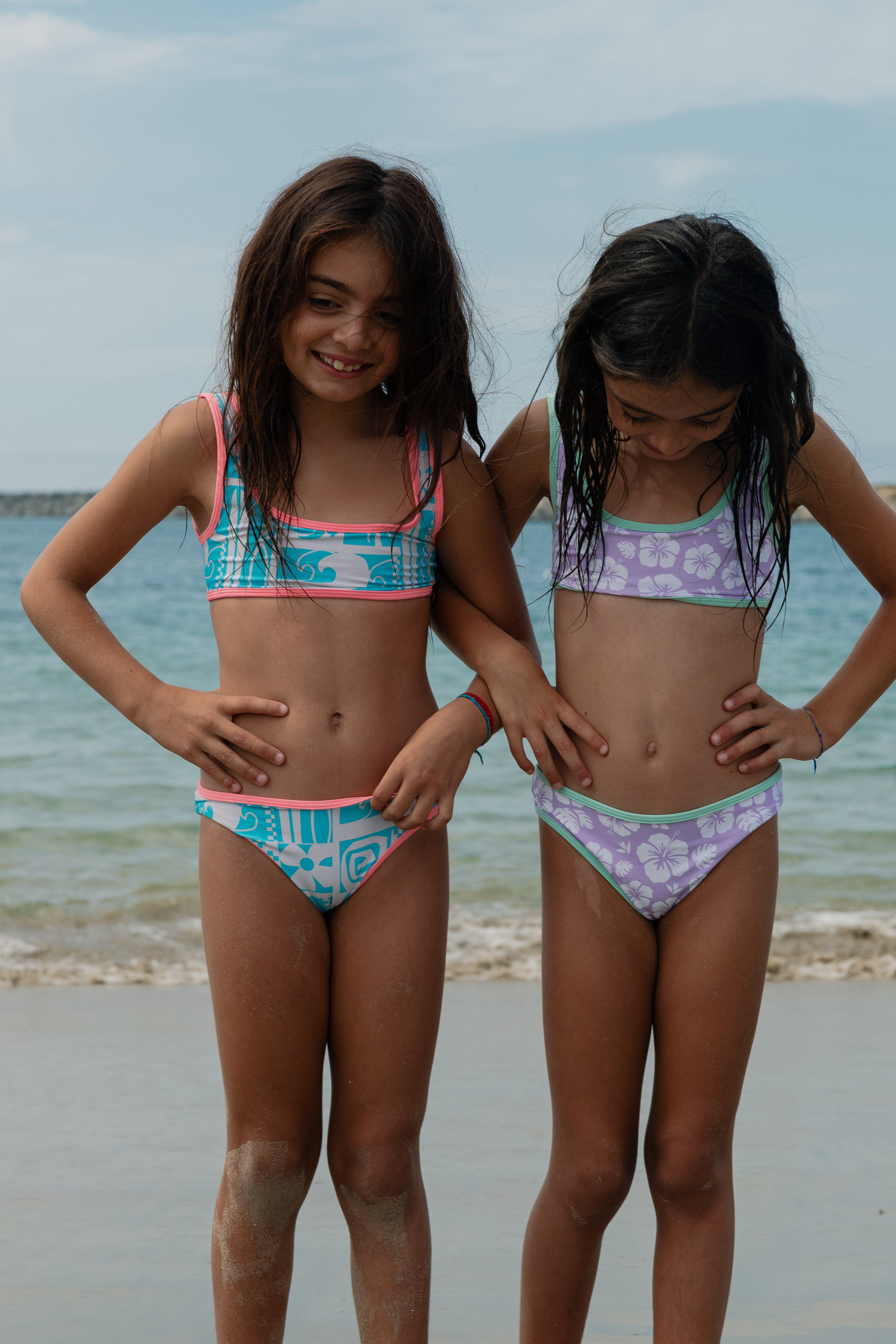 (8-16) Girl's Tiki Swim Set - BLUP