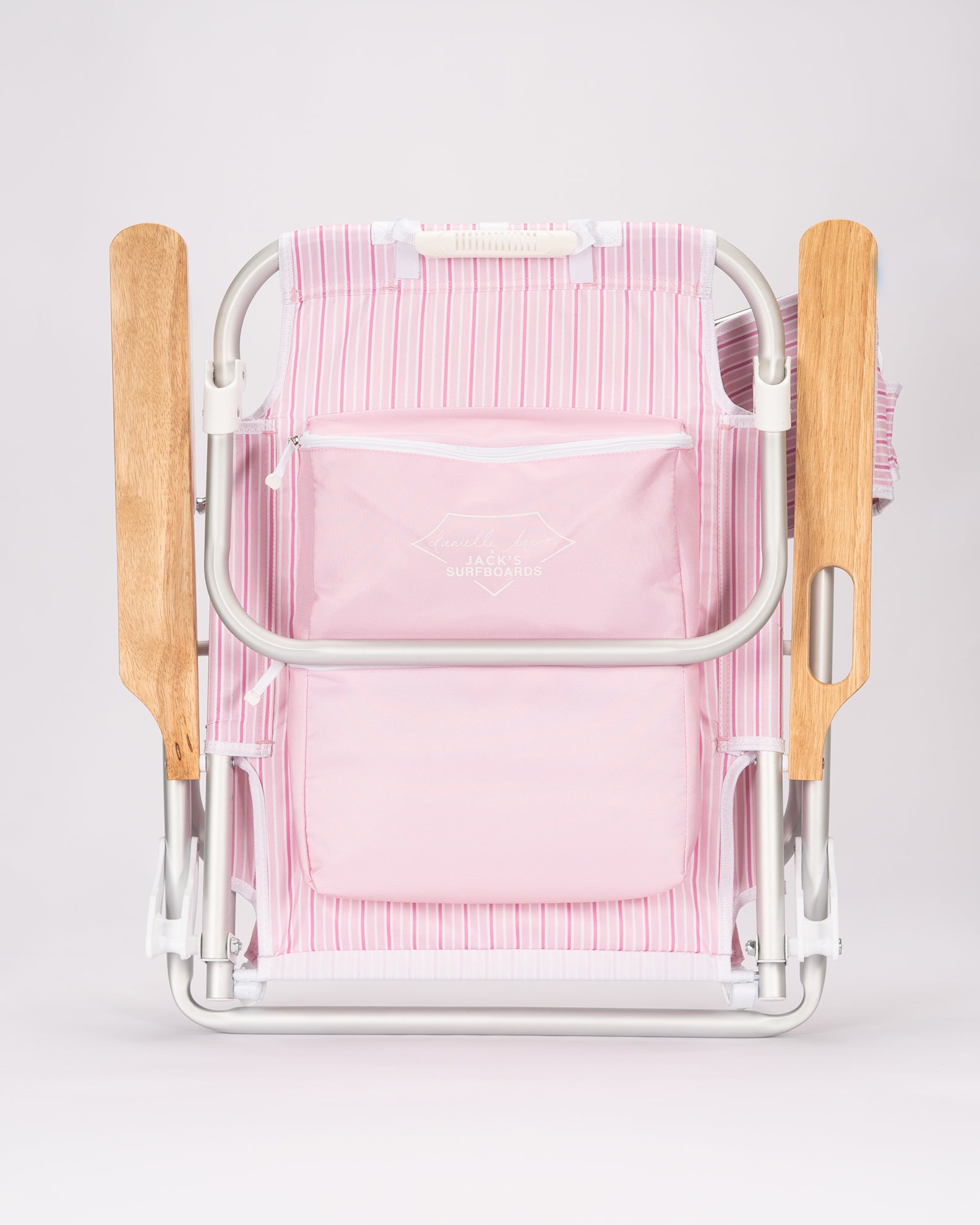 Danielle Brown Pisolino Beach Backpack Chair - Strawberry Stripe
