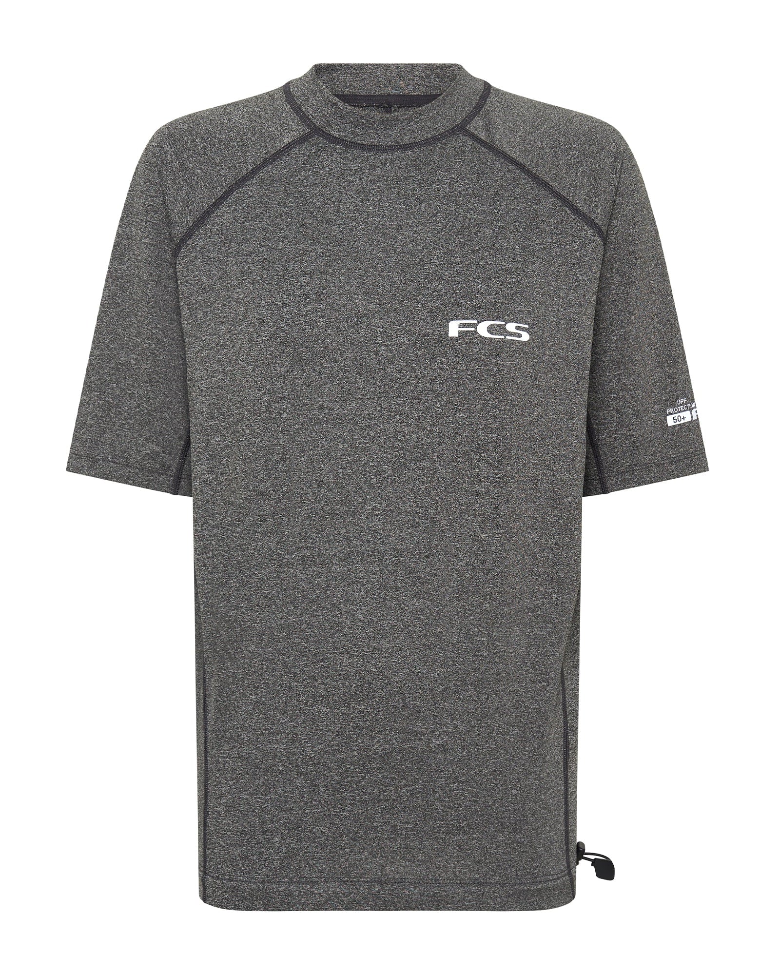 Essential Short Sleeve Rash Vest- Heather Grey