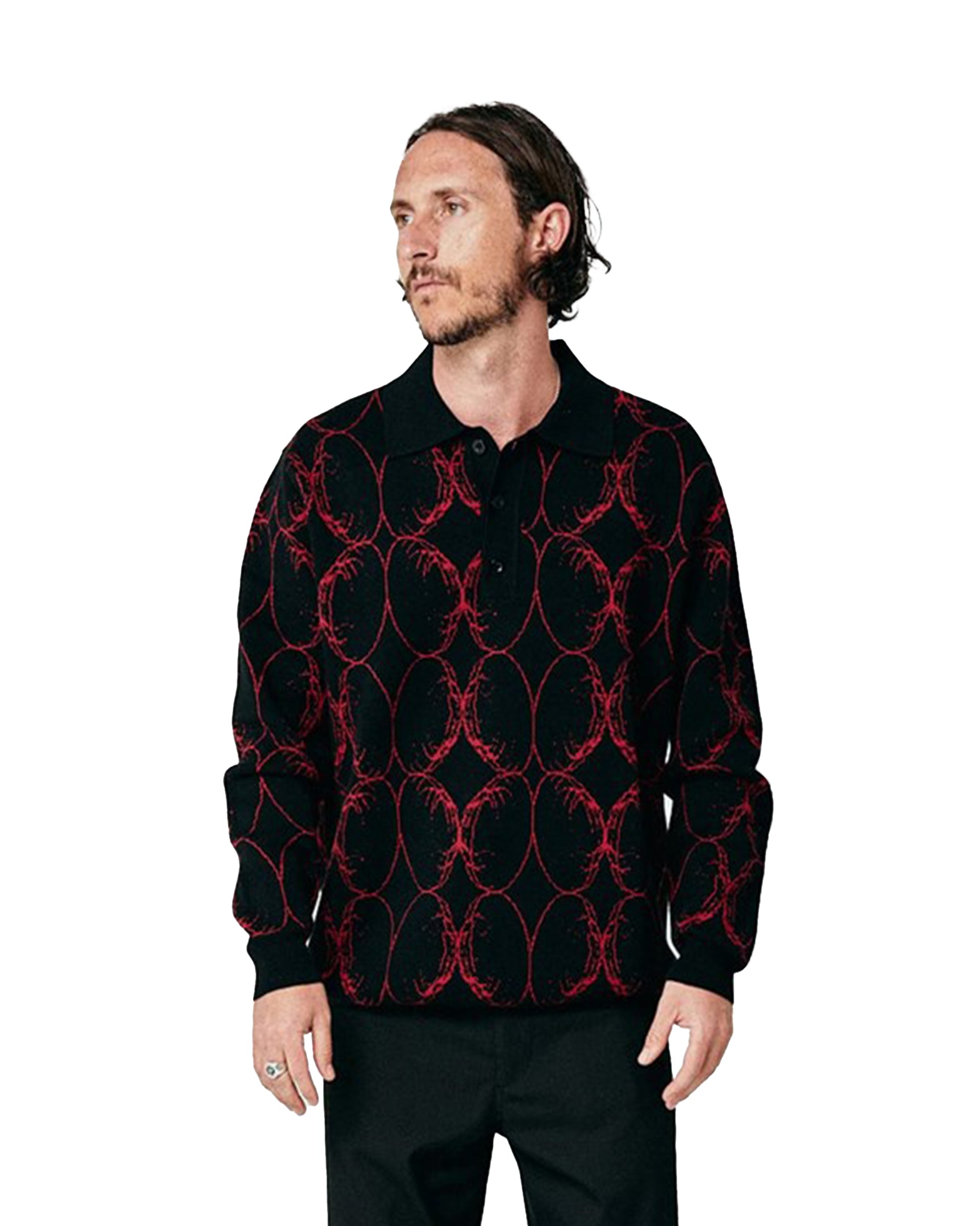 Former Coil Knit L/S Polo Shirt