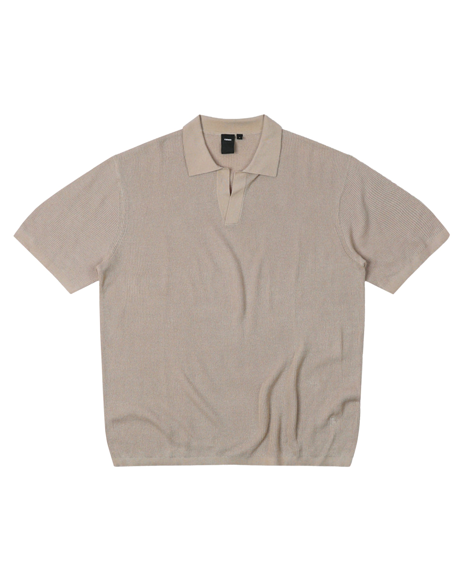 Former Open Collar S/S Knit Polo