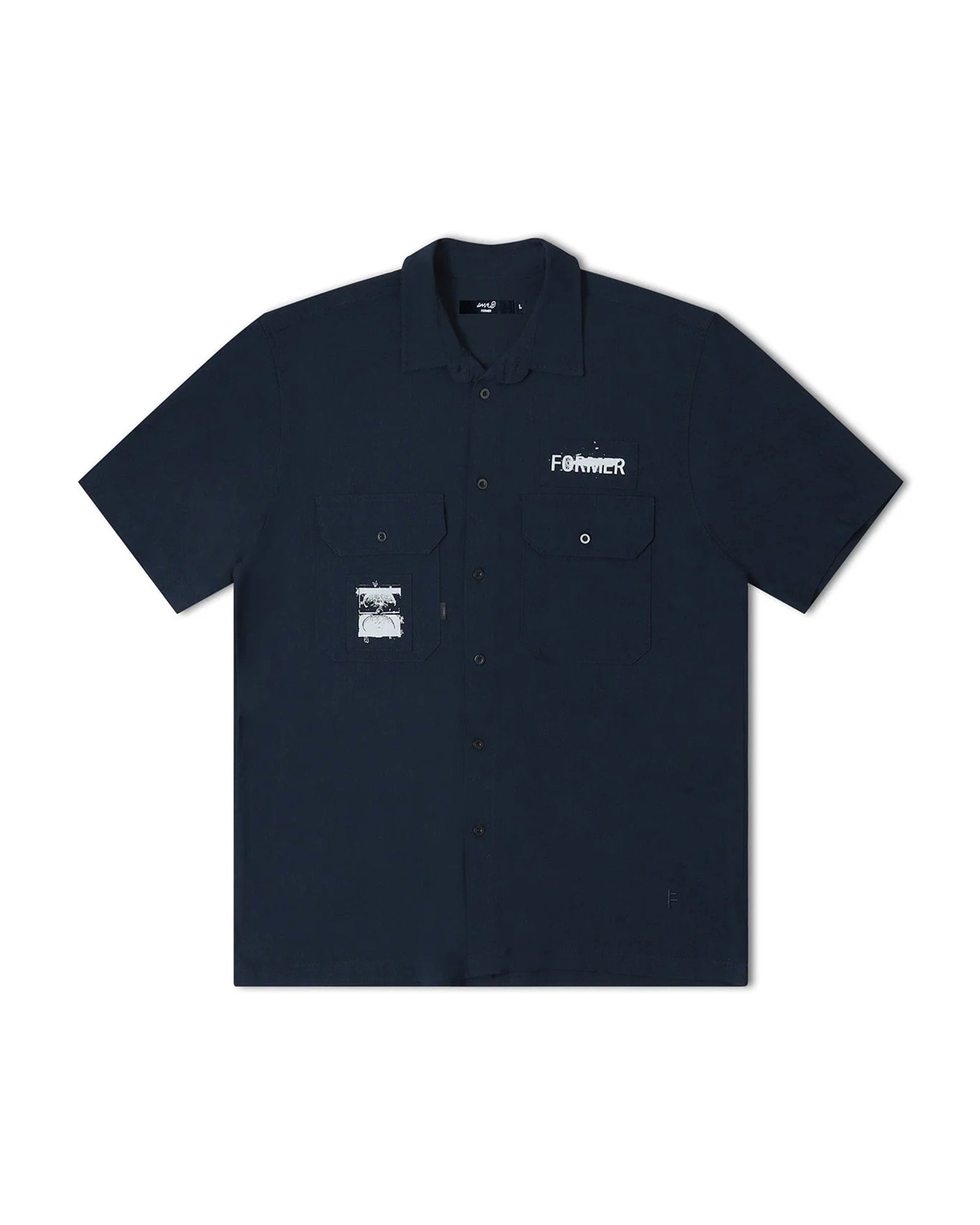 Scratched S/S Work Shirt - Cadet Blue