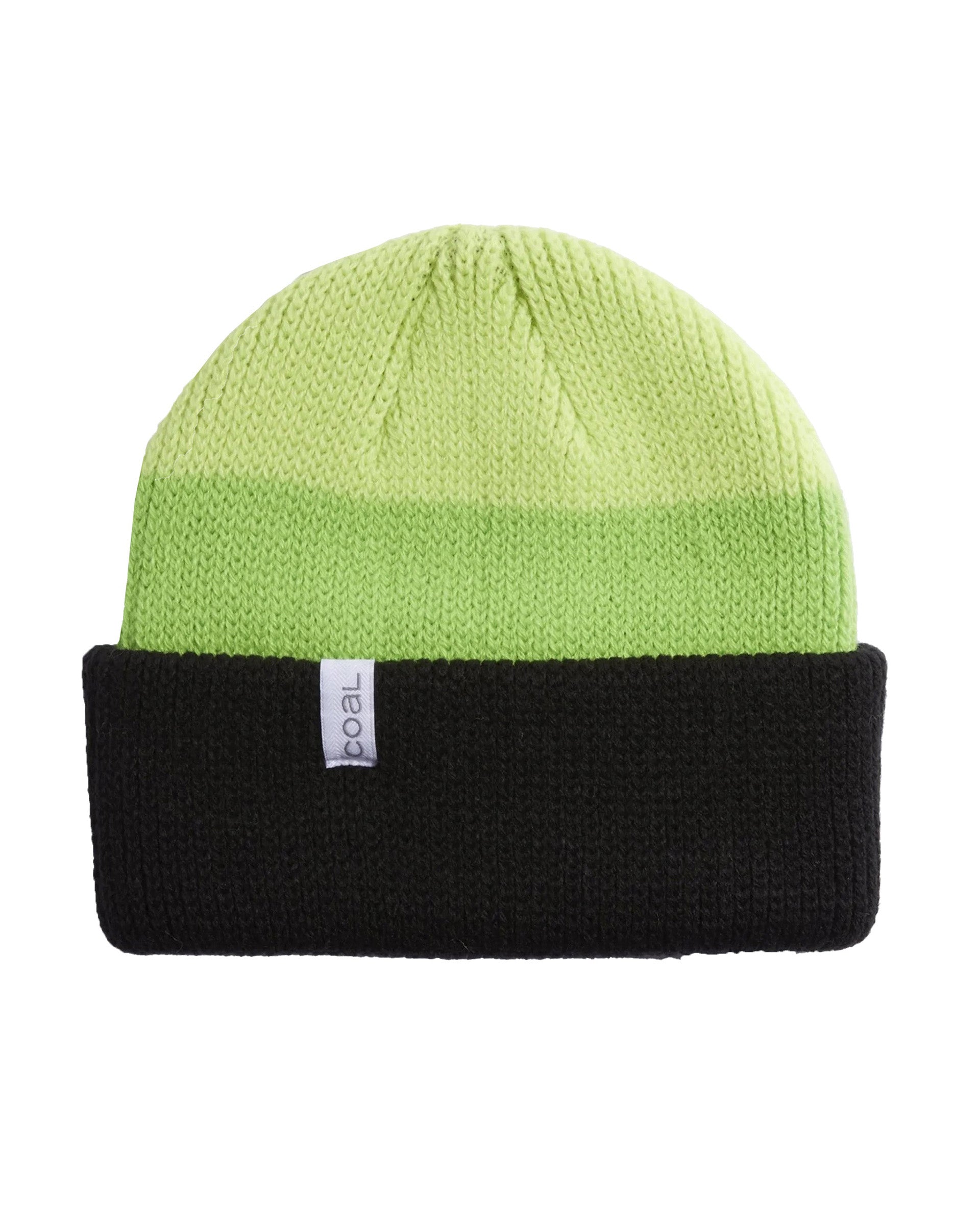 The Frena Thick Knit Cuffed Beanie - Green Stripe