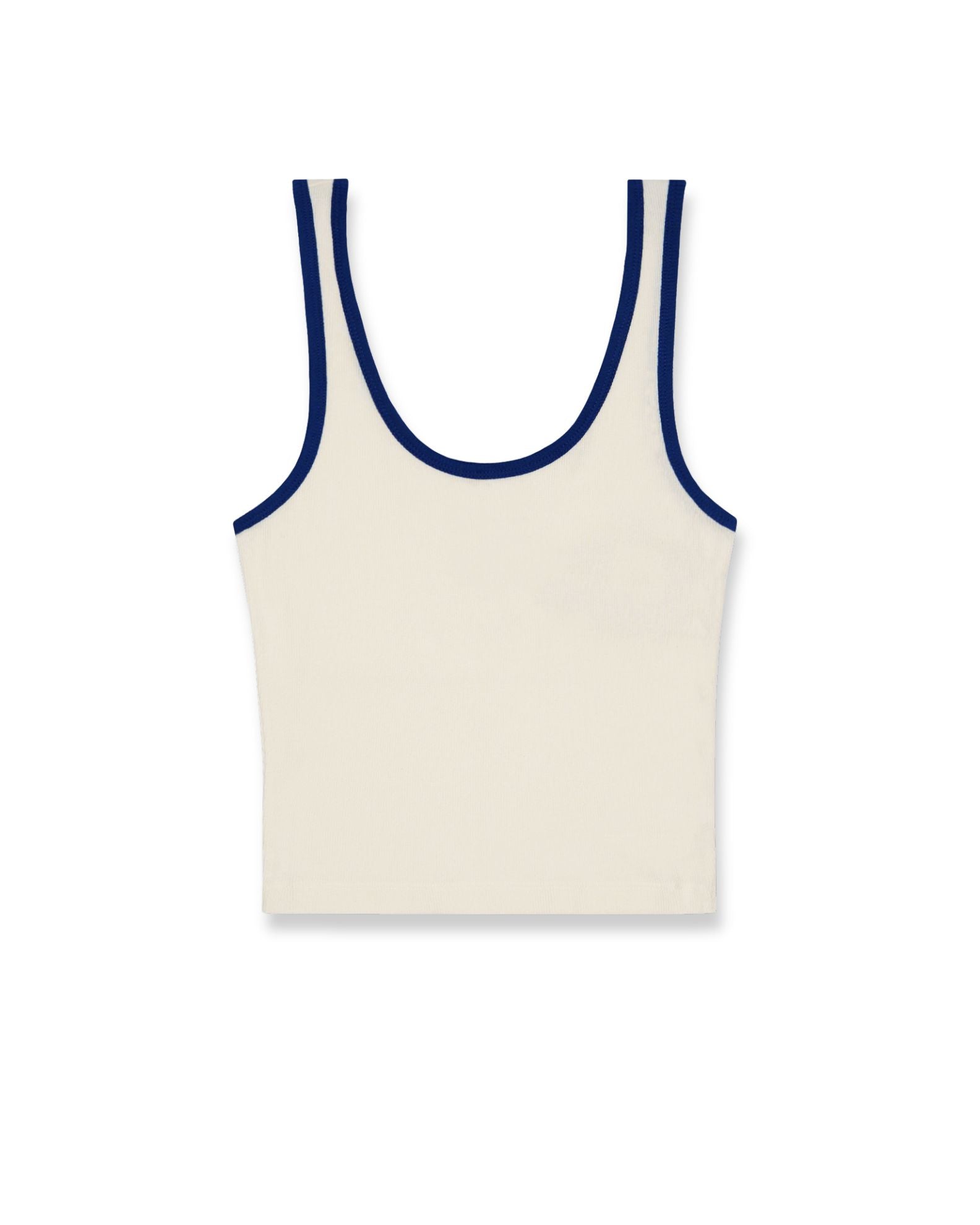 Brixton x Ford Banner Ringer A-Tank Top - Wimbledon White