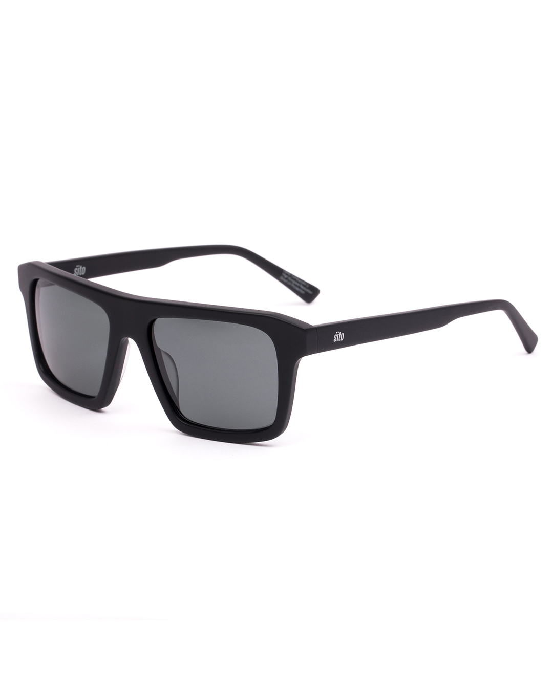 Sito Shades Men's GT Sunglasses - Matte Black / Iron Grey Polar 