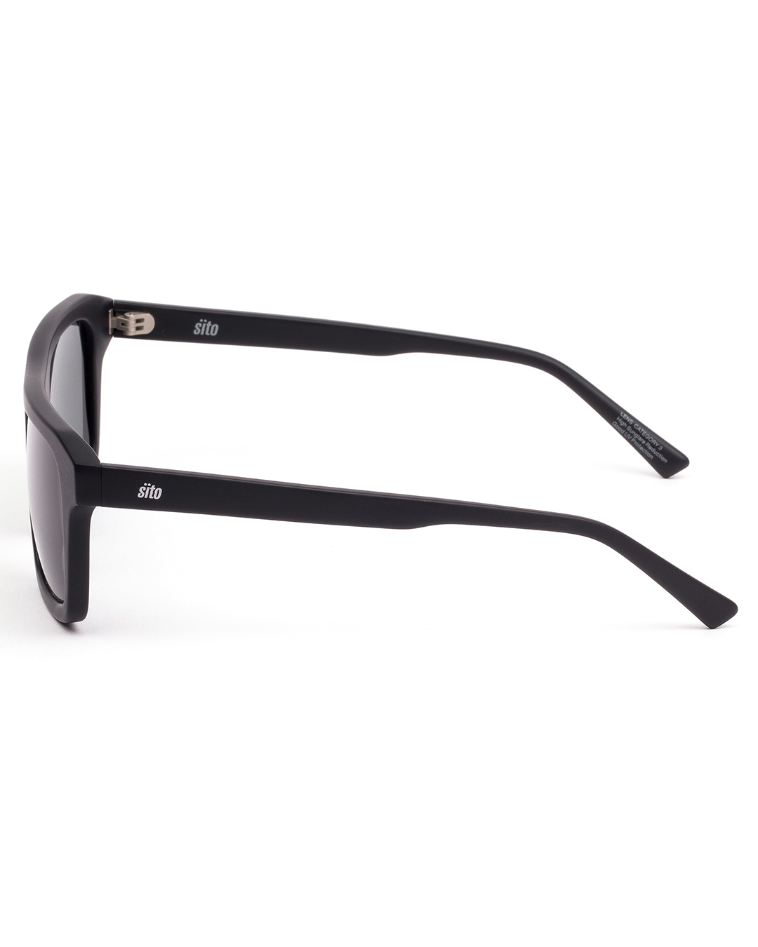 Sito Shades Men's GT Sunglasses - Matte Black / Iron Grey Polar 
