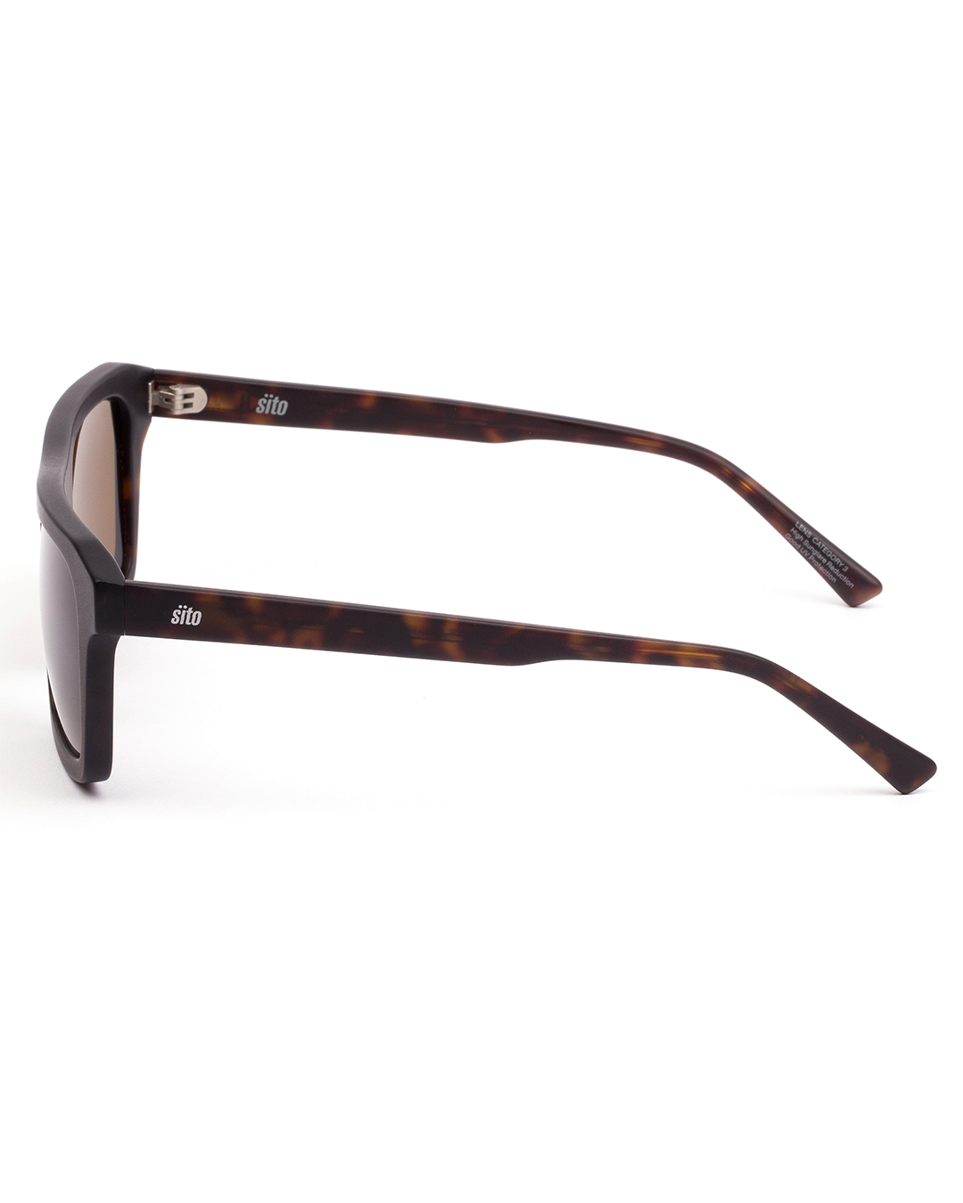 Sito Shades Men's GT Sunglasses - Matte Chestnut Tort / Brown Polar 