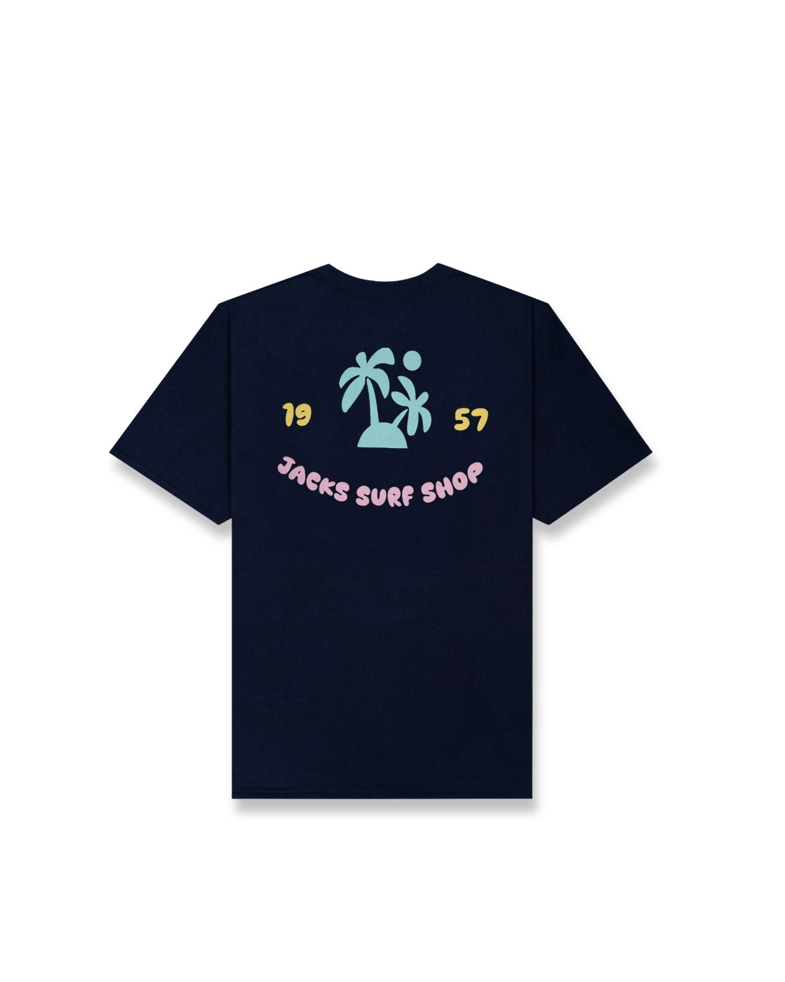 Girl's (8-16) Doodle Palm S/S Tee - Navy